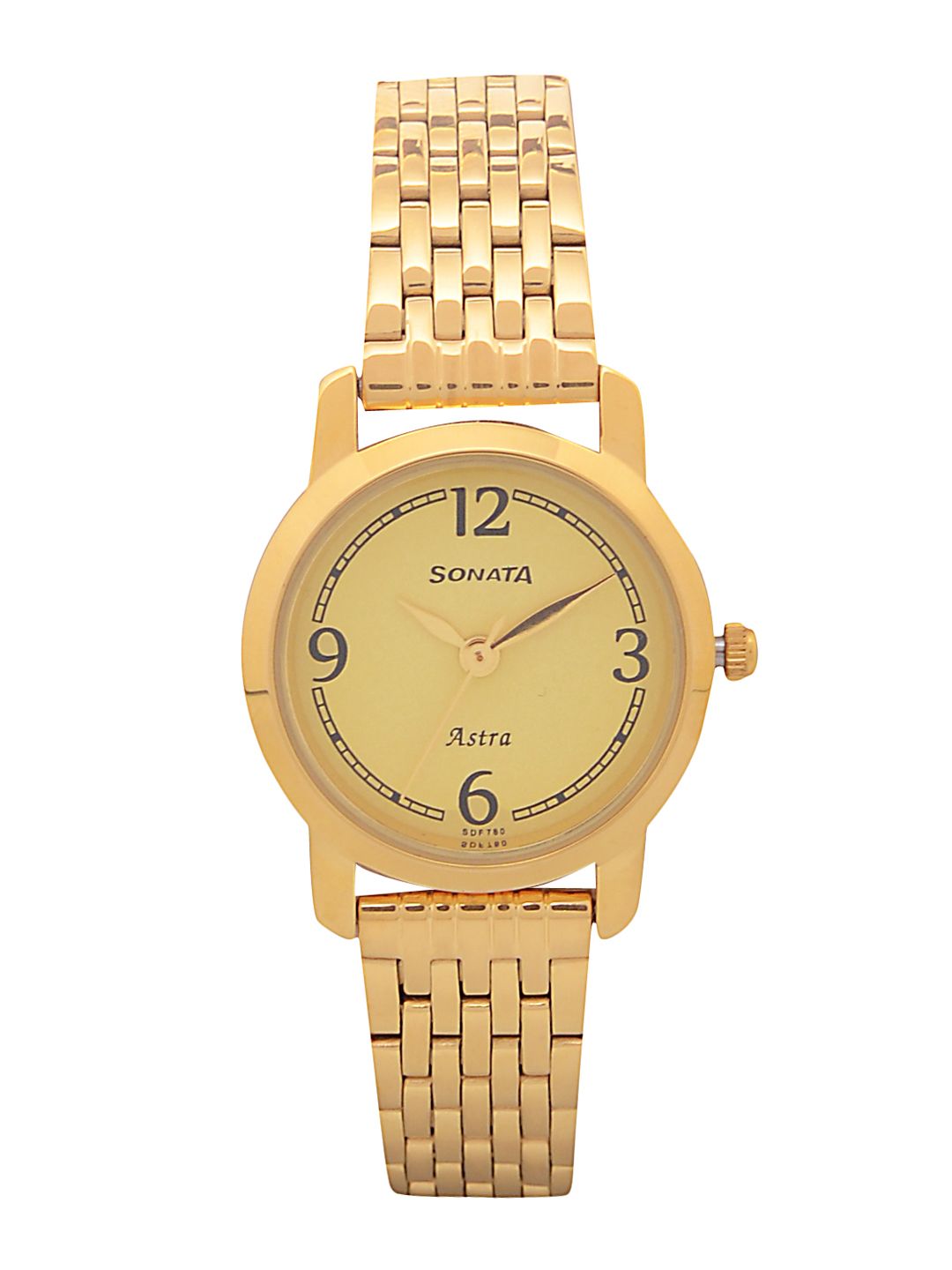 Sonata Women Gold-Toned Analogue Watch NK87018YM02 Price in India