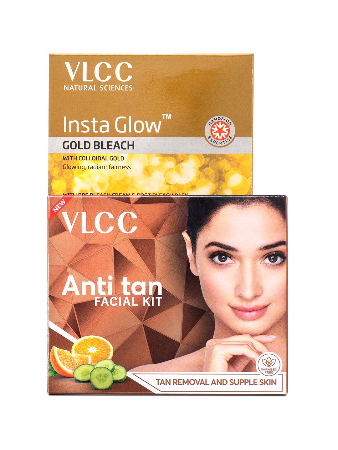 VLCC Anti Tan Facial Kit & Insta Glow Bleach Combo Pack