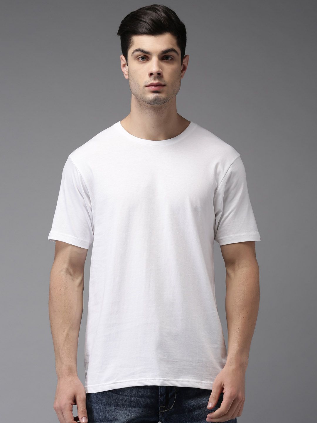 Moda Rapido Pack Of 2 Multicoloured Solid Regular Fit V Neck T-Shirts
