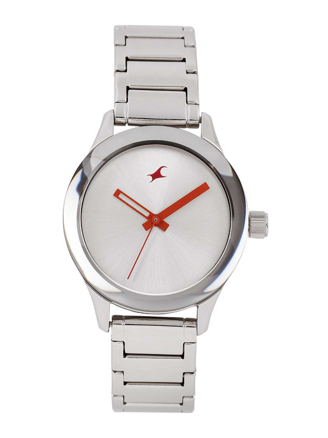 Fastrack Women Silver-Toned Analogue Watch Price in India