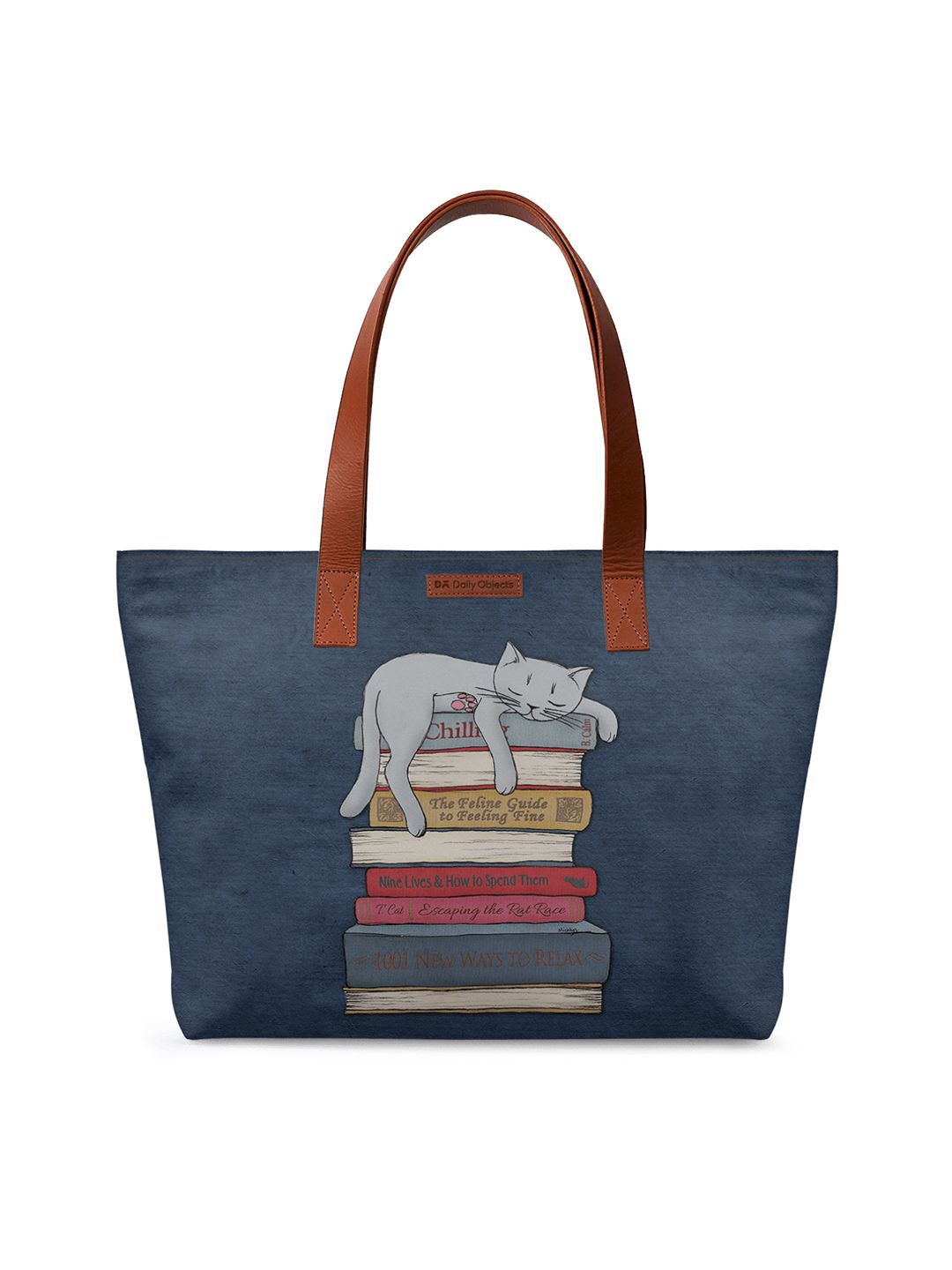 DailyObjects Blue Printed Tote Bag Price in India