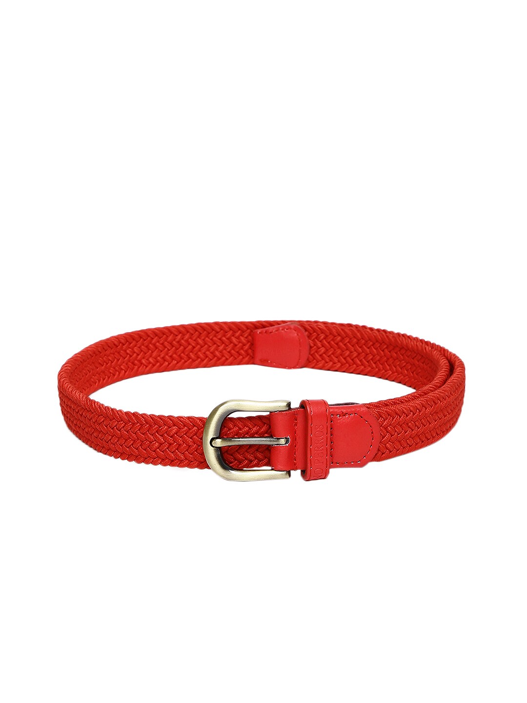 Lino Perros Women Red Textured Belt Price in India