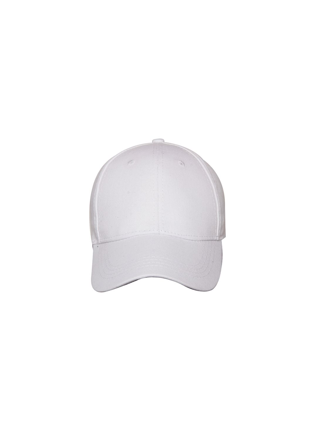 FabSeasons Unisex White Solid Baseball Cap Price in India