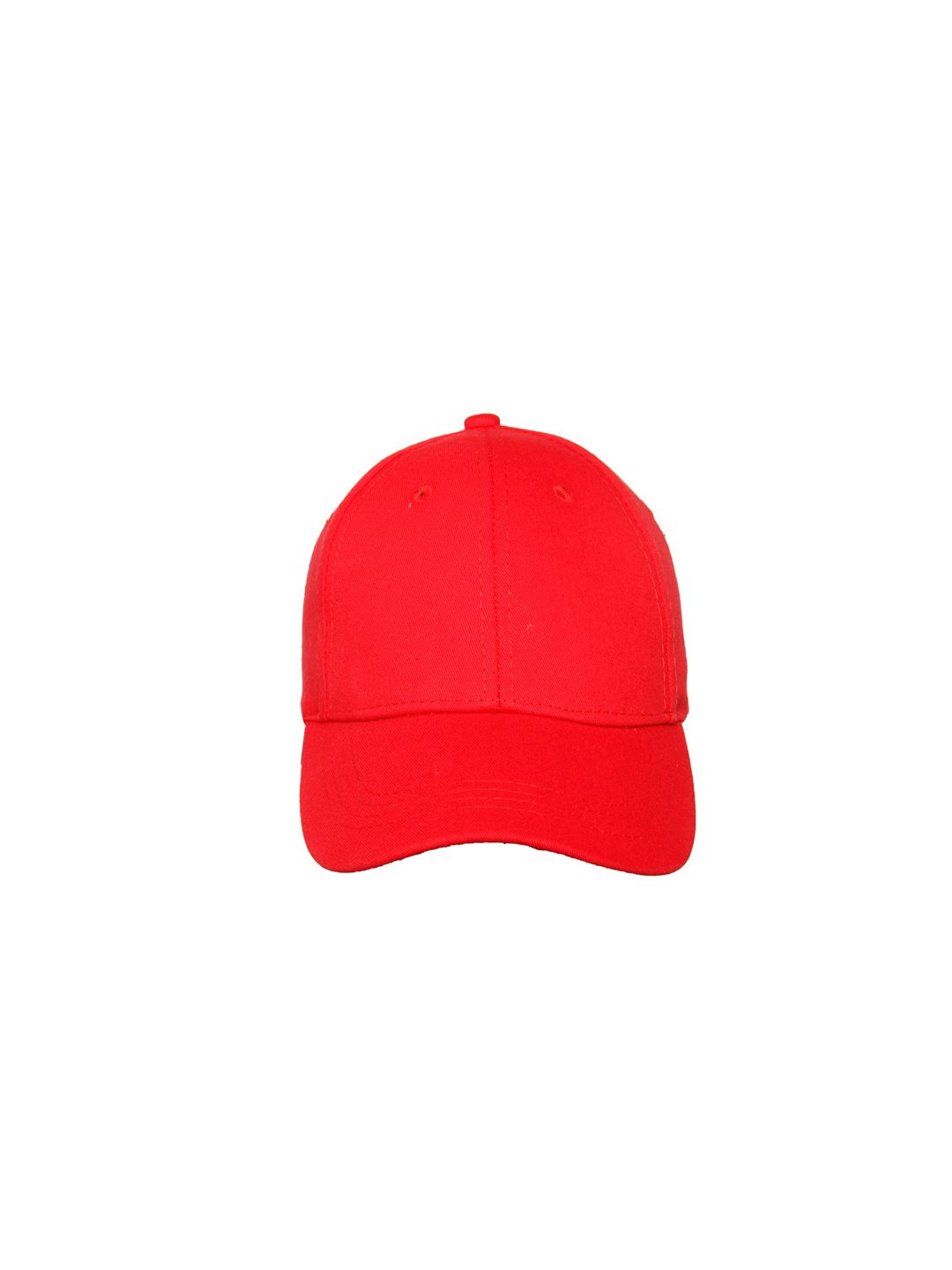 FabSeasons Unisex Red Solid Baseball Cap Price in India
