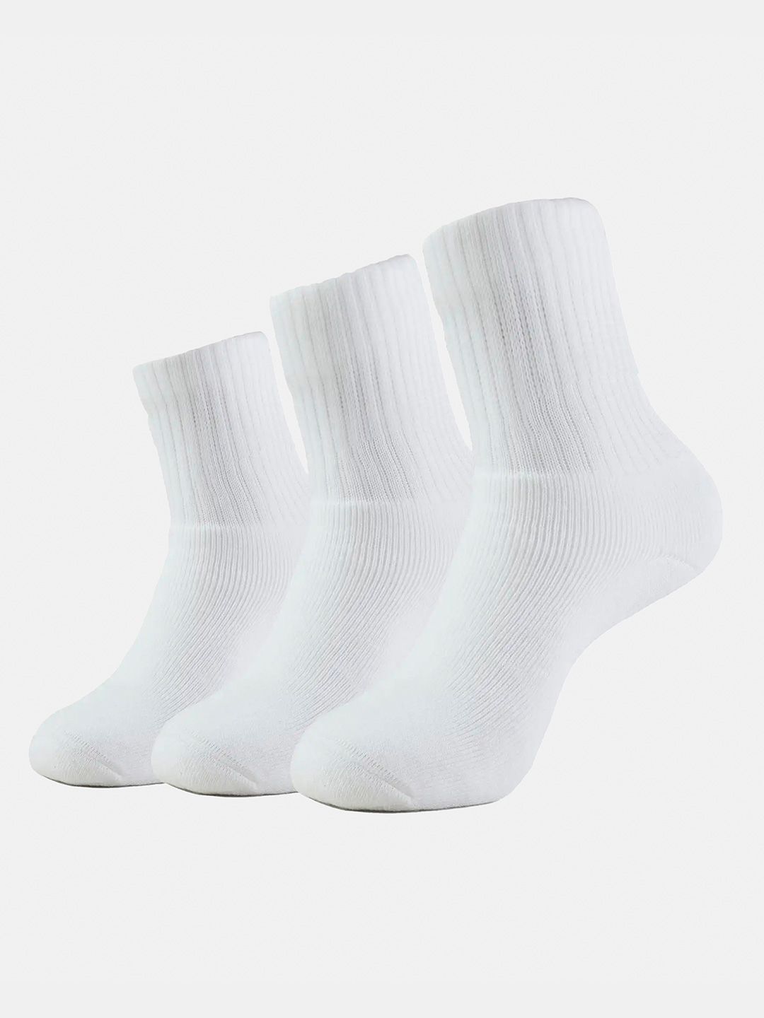 Jockey Pack of 3 Compact Cotton Terry Crew Length Socks With StayFresh Treatment-7030