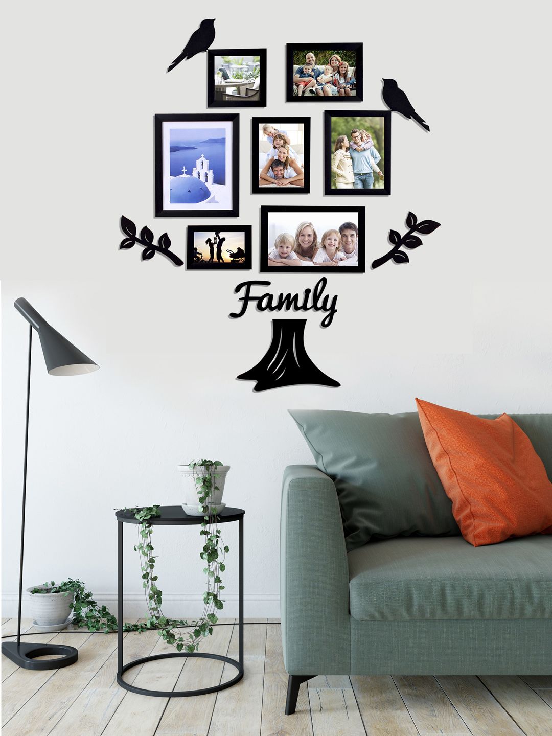 Art Street Black Set of 7 Photo Frames Price in India