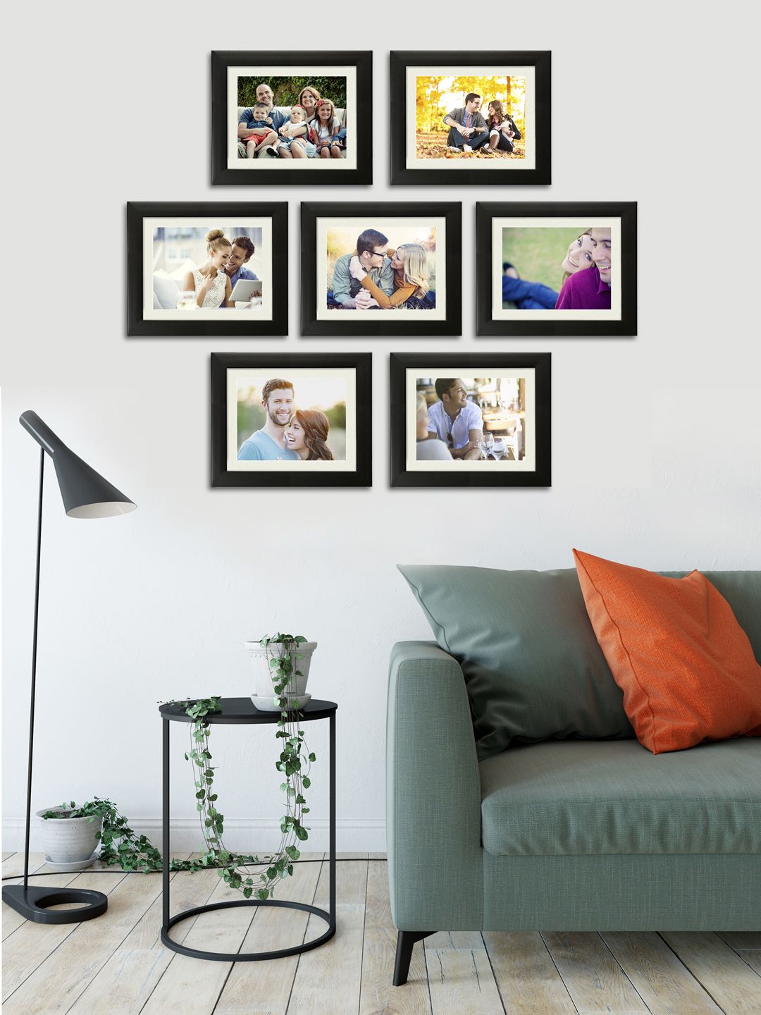 Art Street Black Set of 7 Photo Frames Price in India