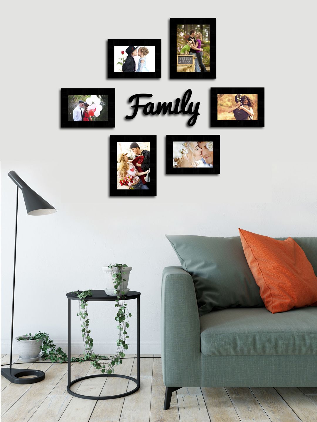 Art Street Black Set of 6 Photo Frames Price in India