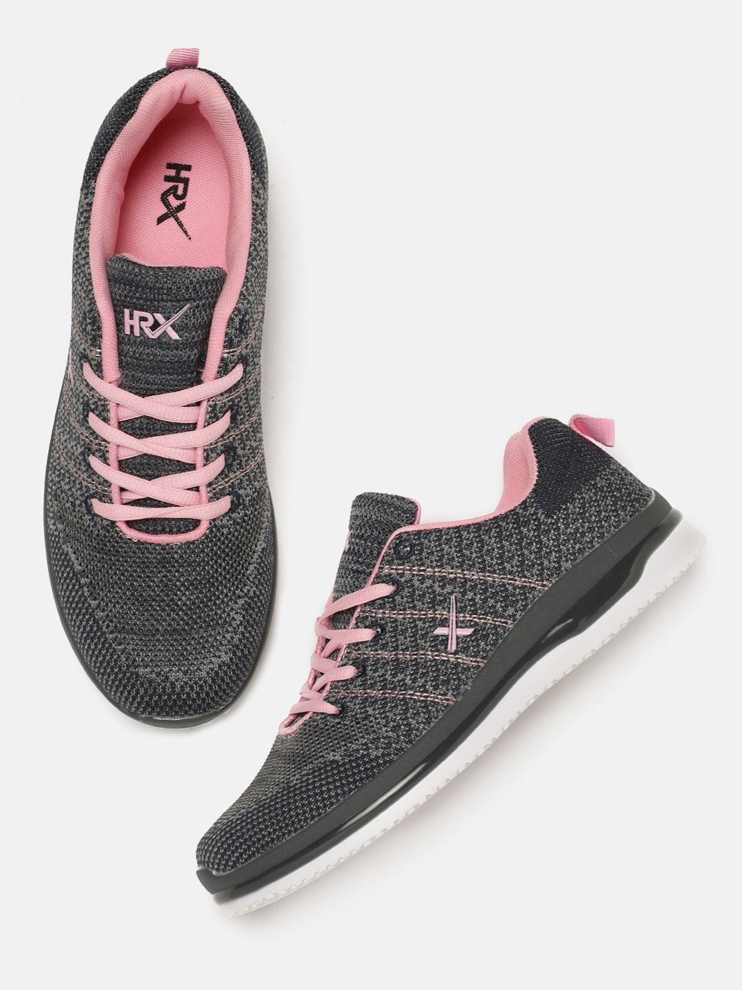 HRX by Hrithik Roshan Women Soft Walk Series Grey Running Shoes Price in India