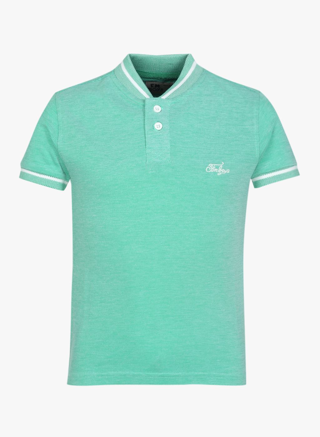Flying Machine Green Solid Polo T-Shirt