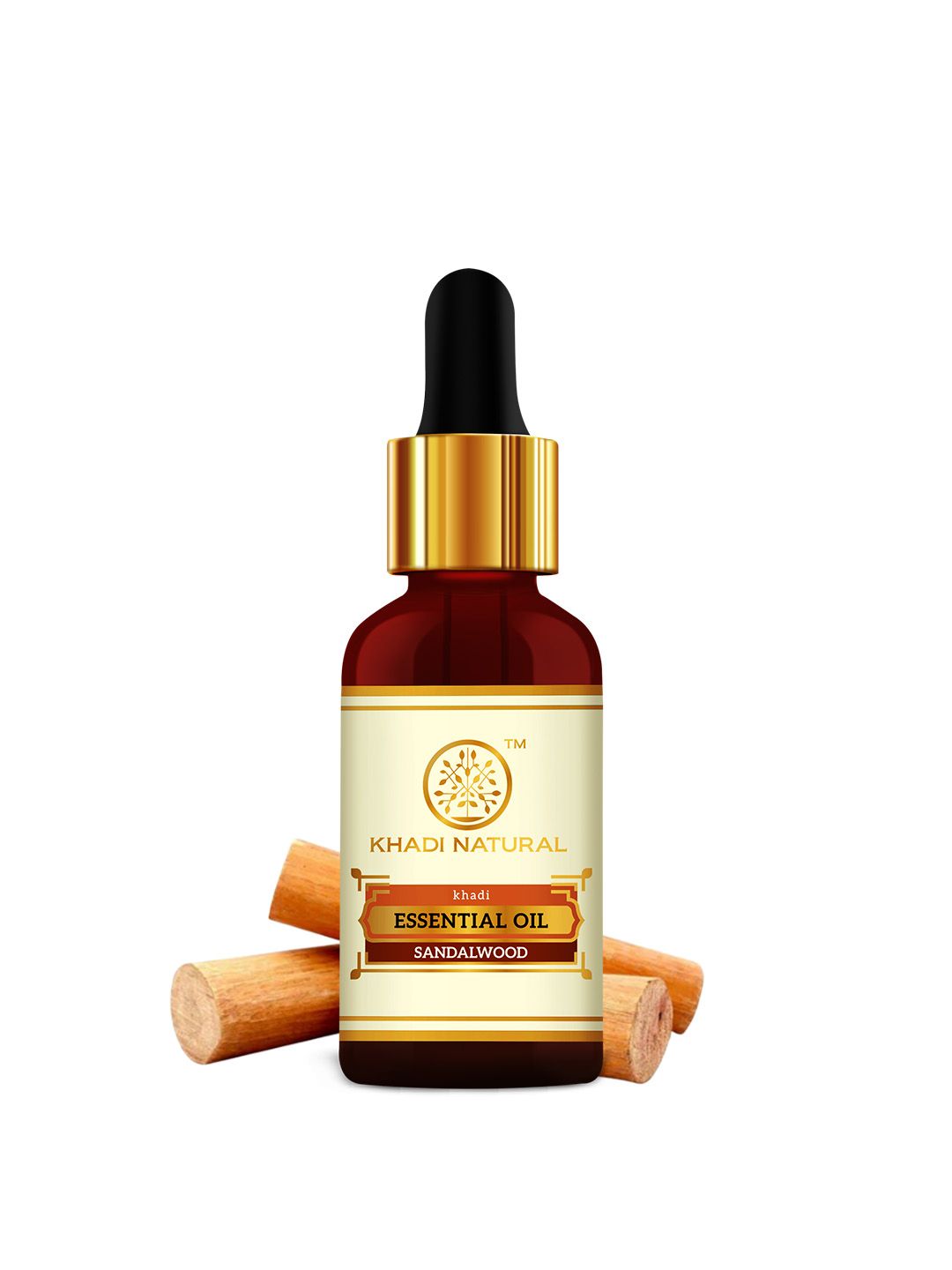 Khadi Natural Unisex Sandalwood Diffuser & Aroma Therapy Essential Oil 15 ml