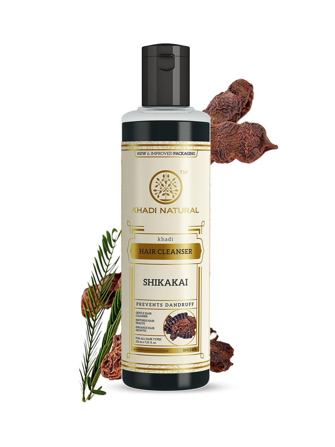 Khadi Natural Shikakai & Honey Hair Shampoo Cleanser - 210ml