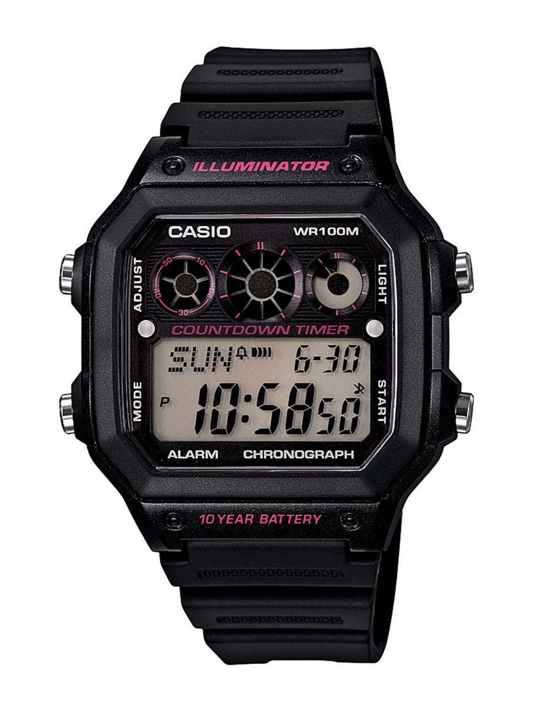 Buy CASIO Youth Series Men Black Dial Digital Watch AE-1300WH