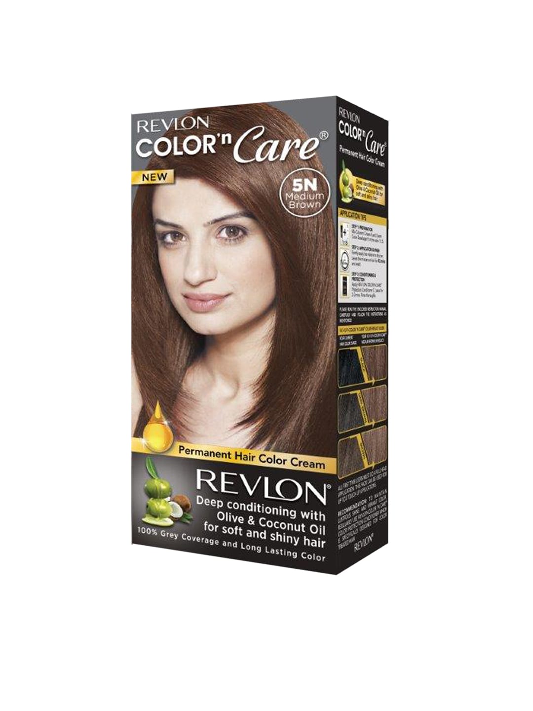 Revlon Color N Care Permanent Hair Color Cream - Medium Brown 5N Price in India
