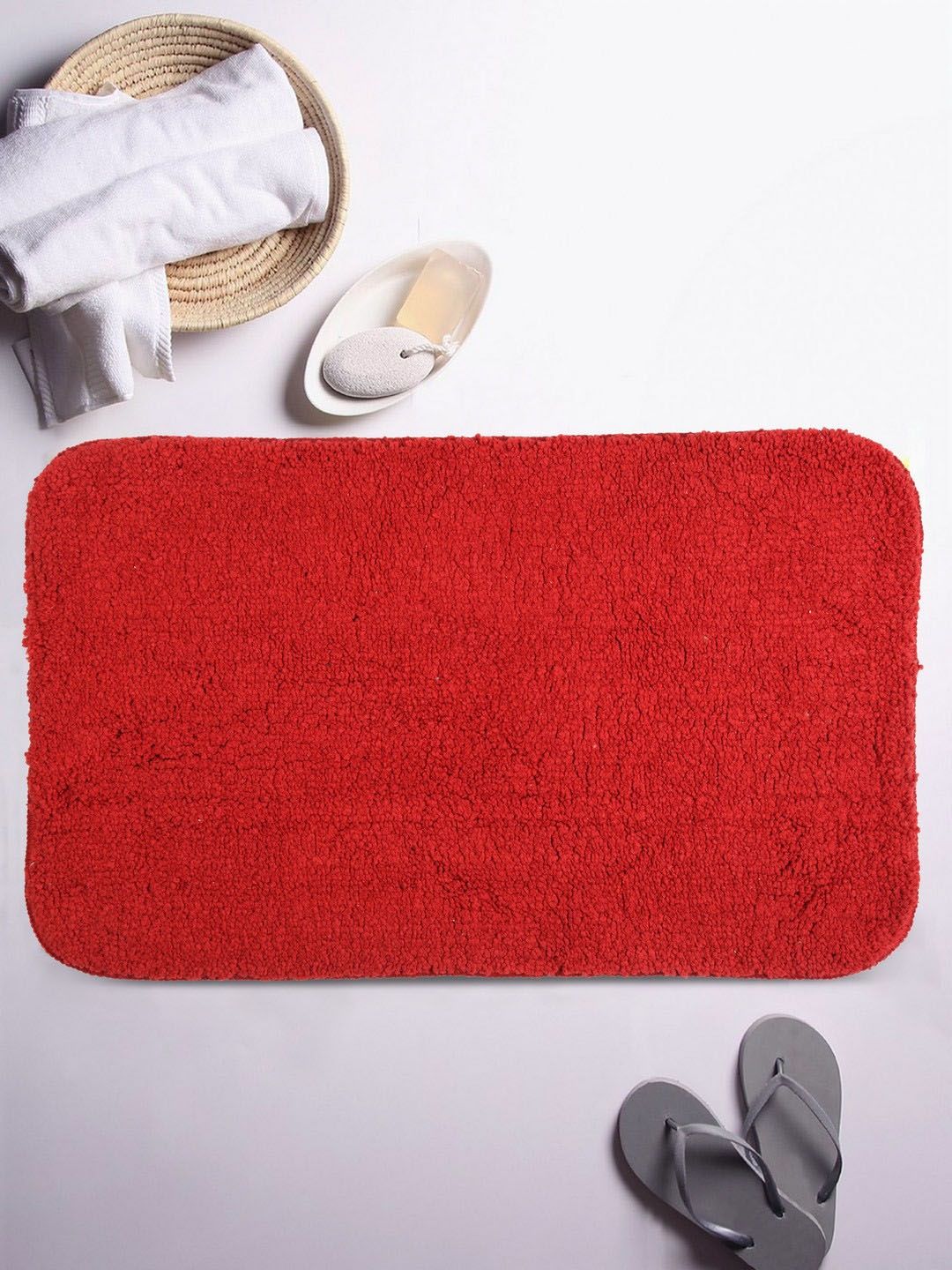 Lushomes Red Bathmat Price in India