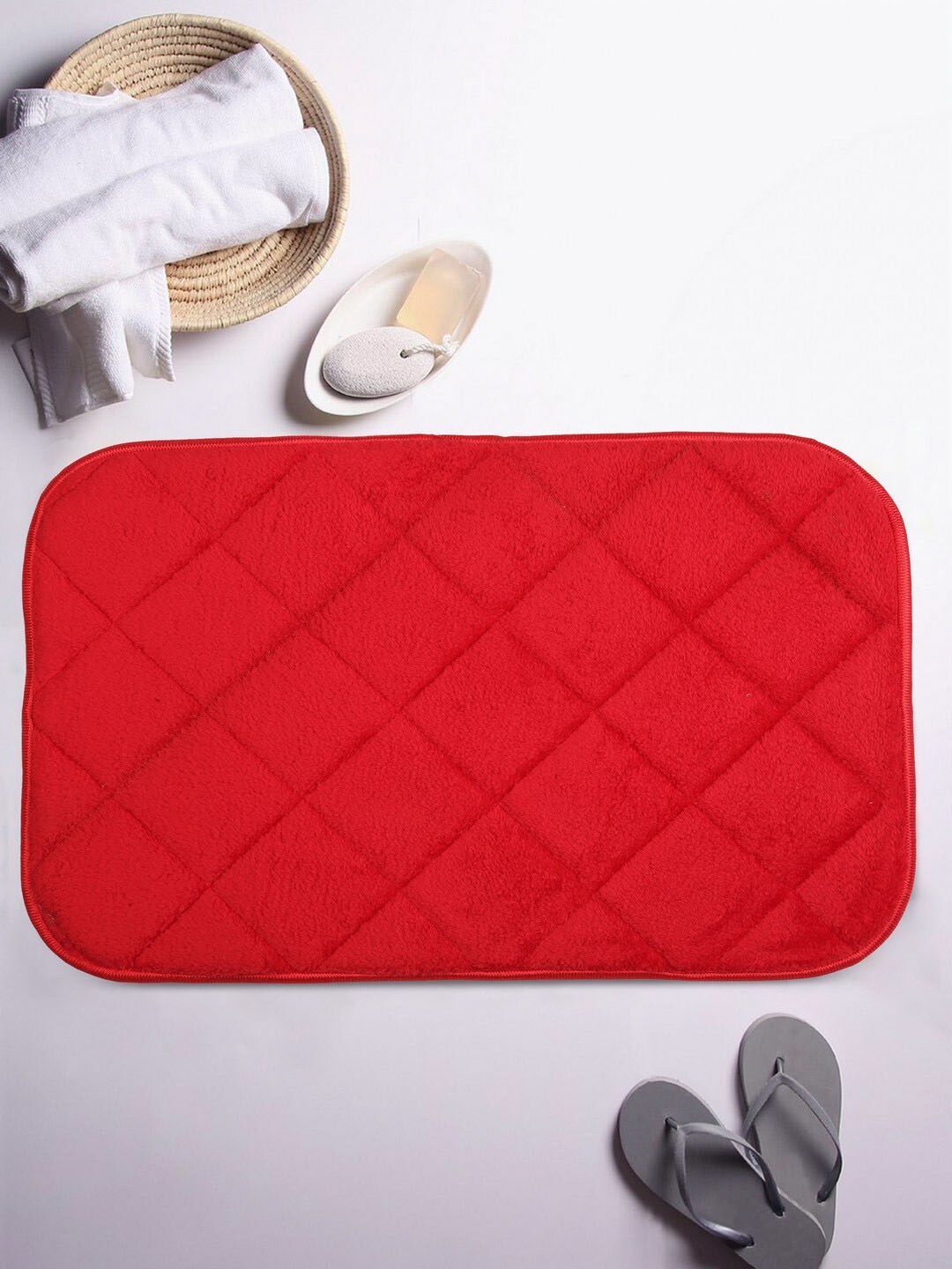 Lushomes Red Bathmat Price in India