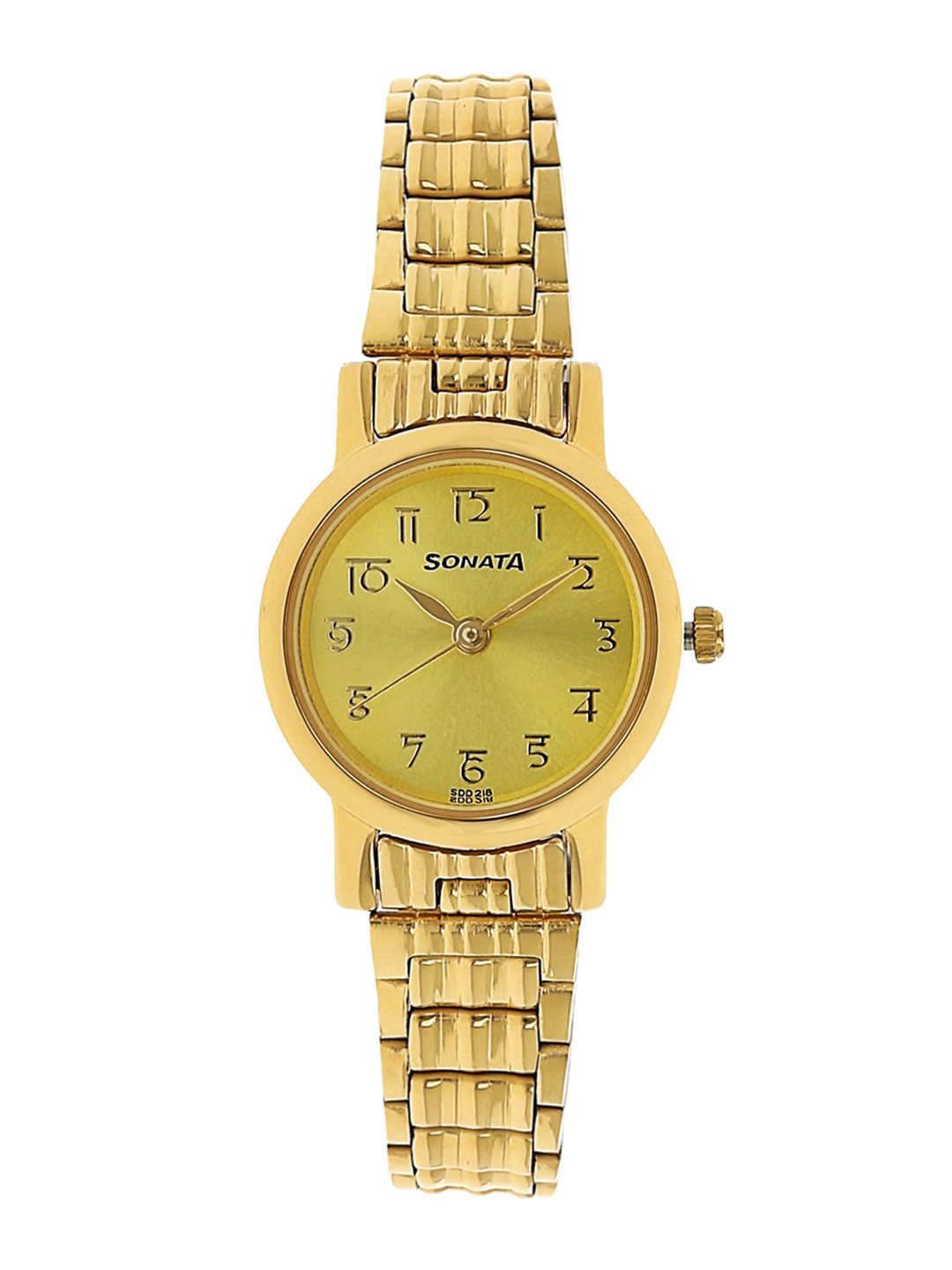 Sonata Women Gold-Toned Analogue Watch NK8976YM06W Price in India