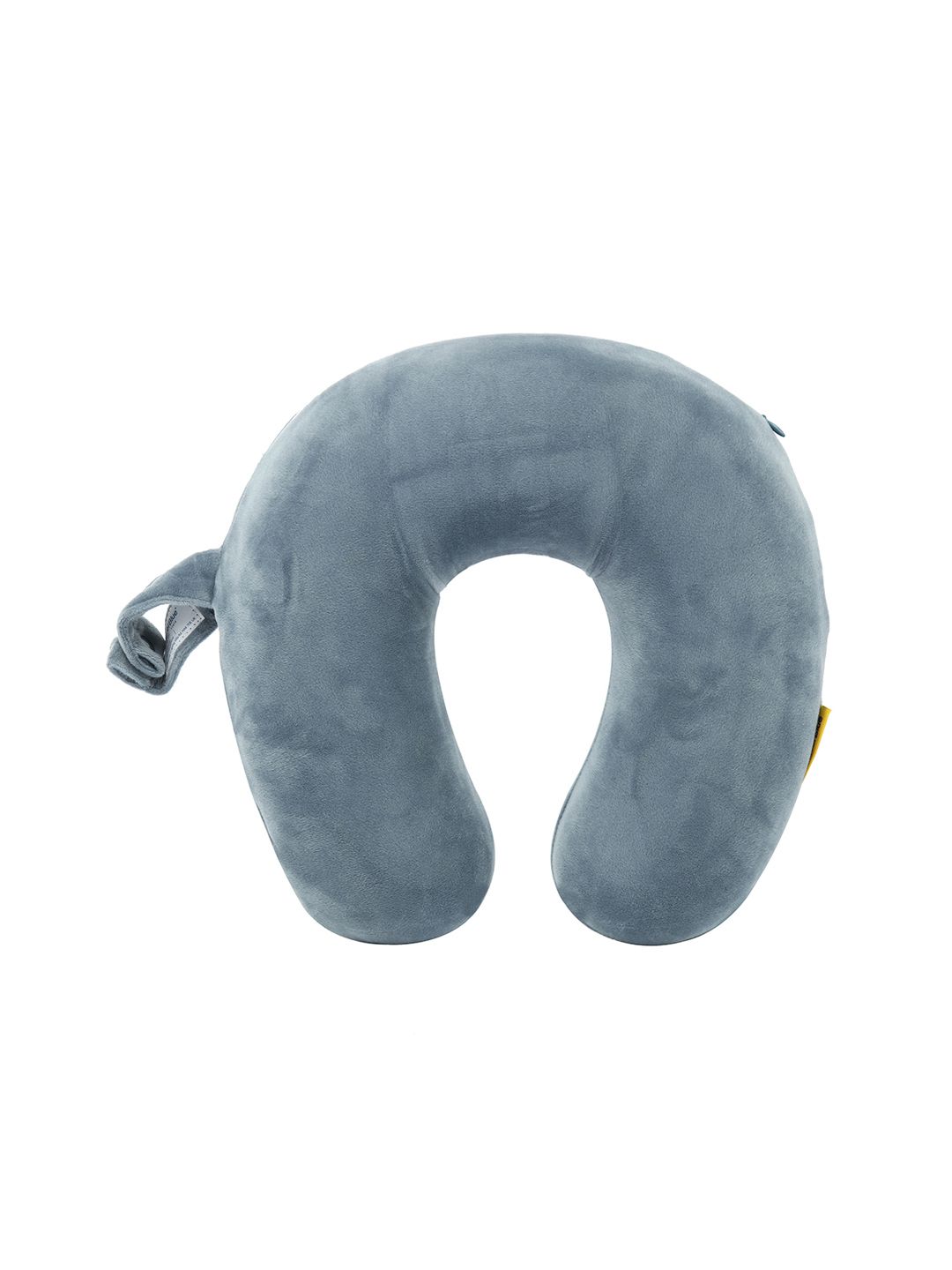 Travel Blue & Grey Unisex Solid Travel Pillow Price in India