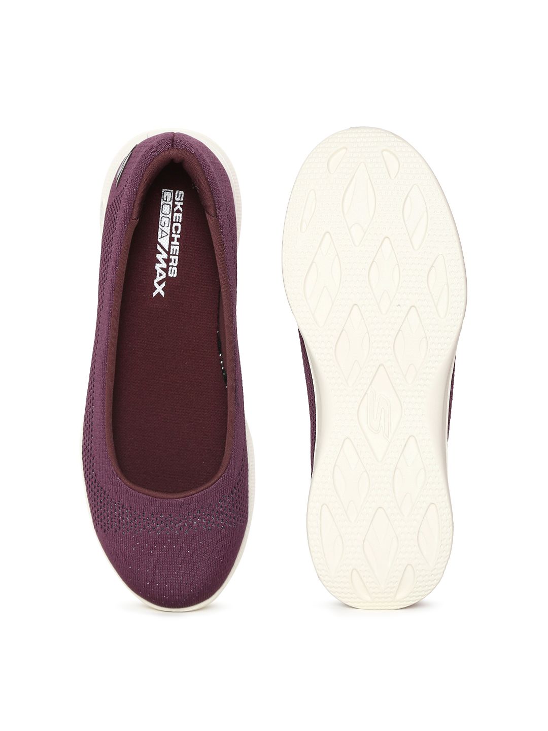 skechers goga max ballet flats