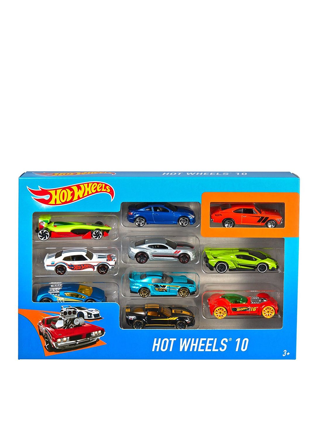 Buy Mattel Kids Multicoloured Hot Wheels Gift Pack 10 Cars - Toy