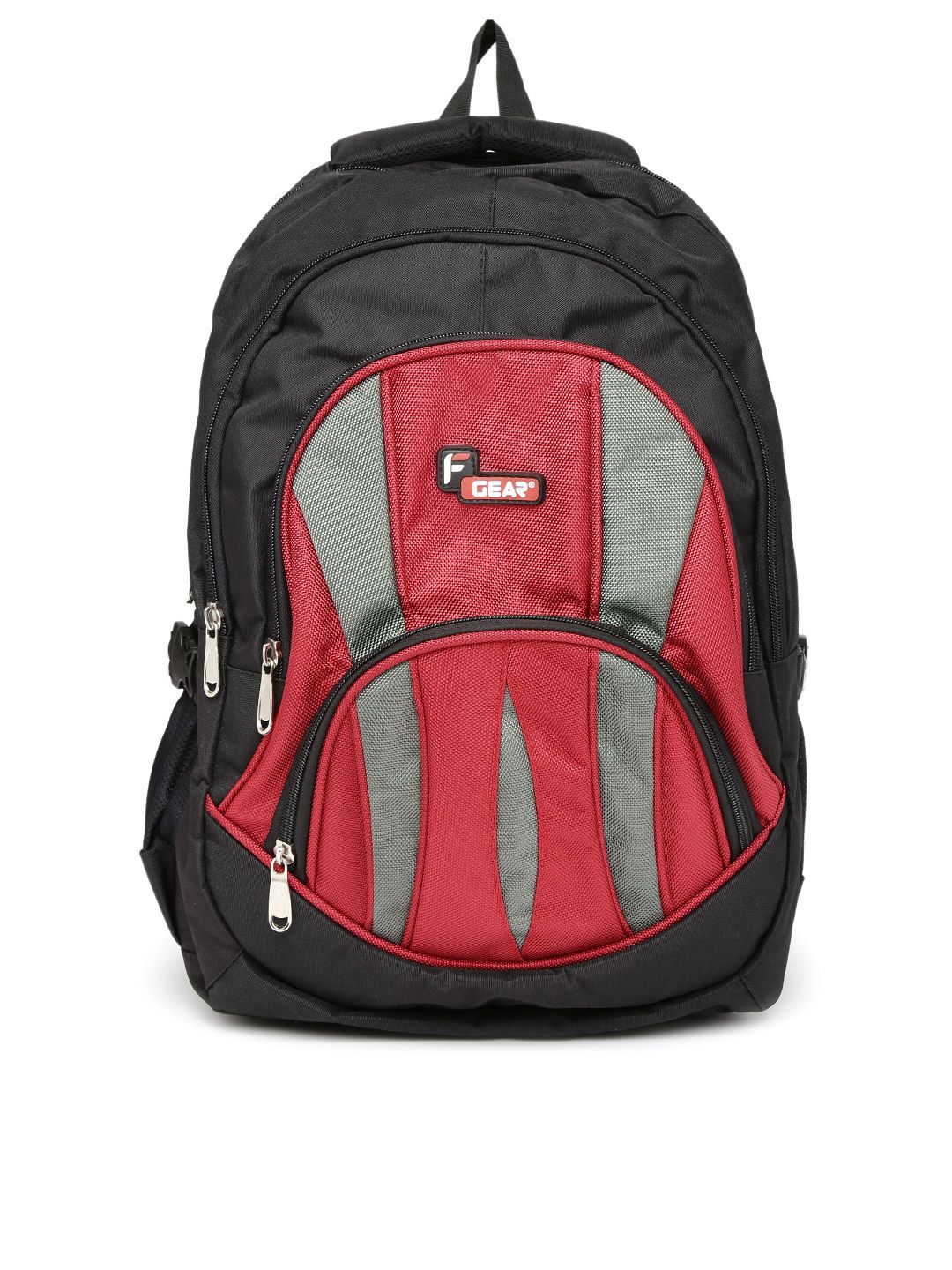 F Gear Unisex Black & Red Adios Backpack Price in India