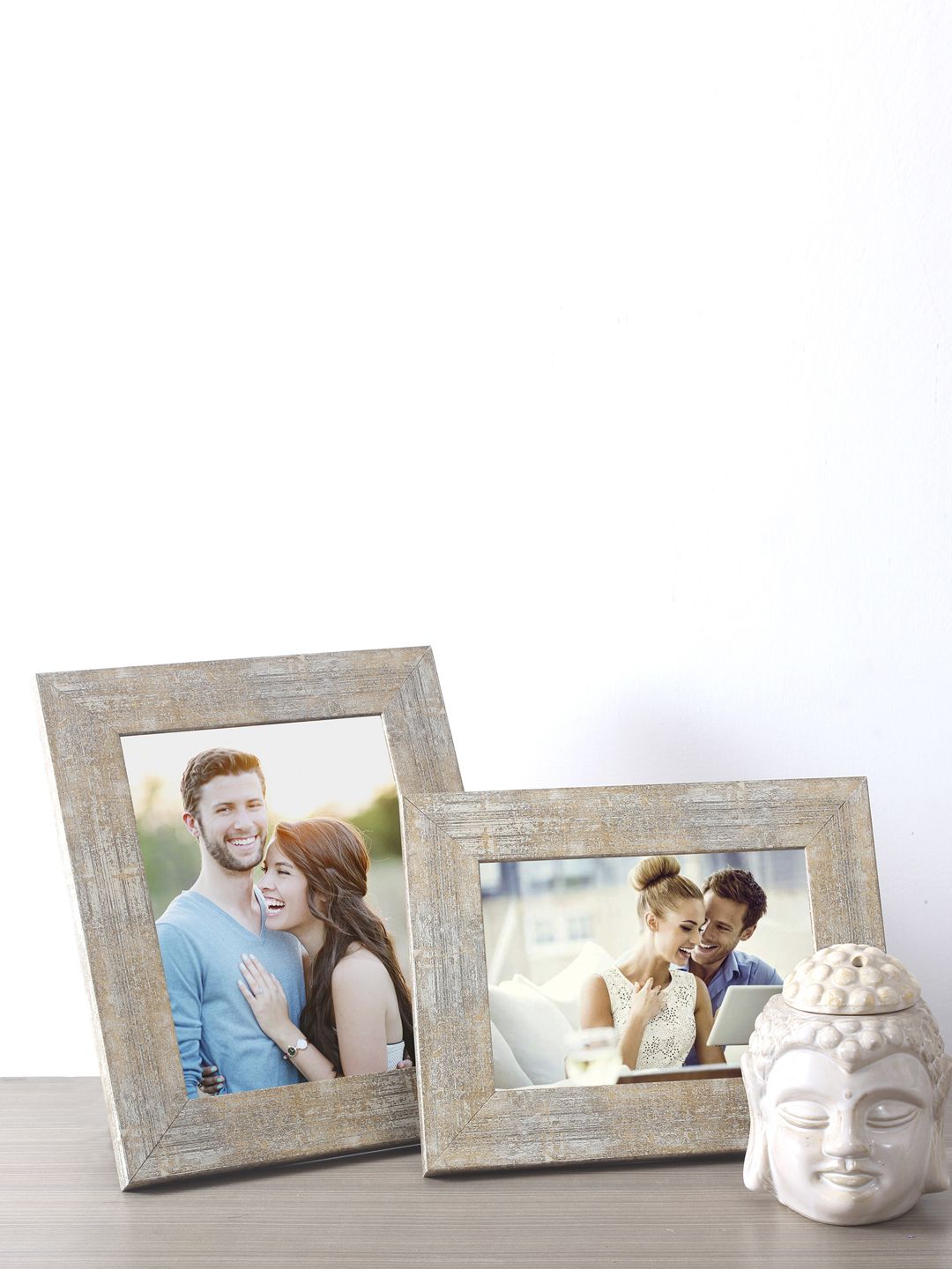 Art Street Set Of 2 Beige Distress Photo Frames Price in India