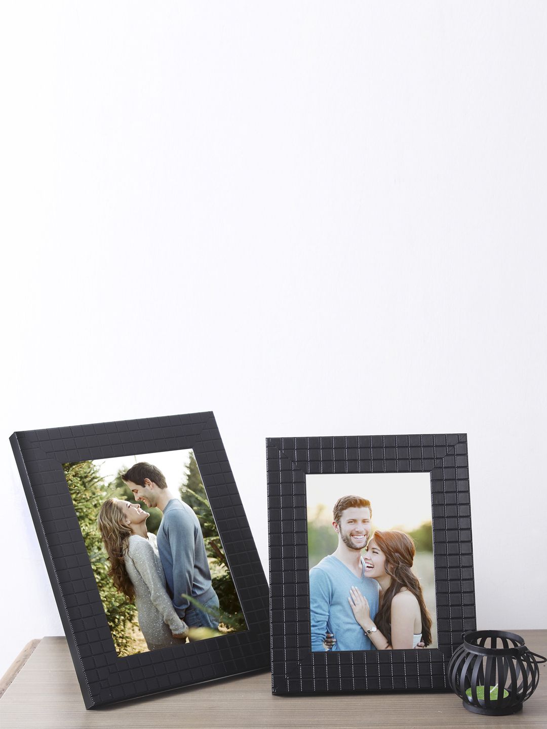 Art Street Set Of 2 Black Textured Photo Frames Price in India