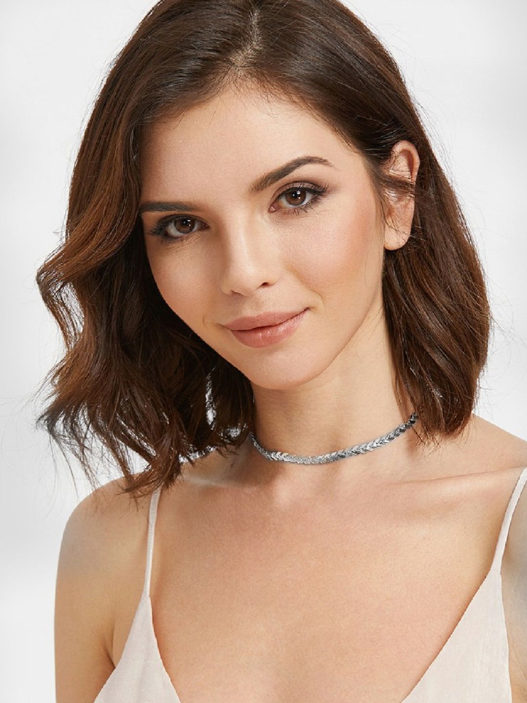 OOMPH Silver-Toned Metal Handcrafted Chocker Price in India