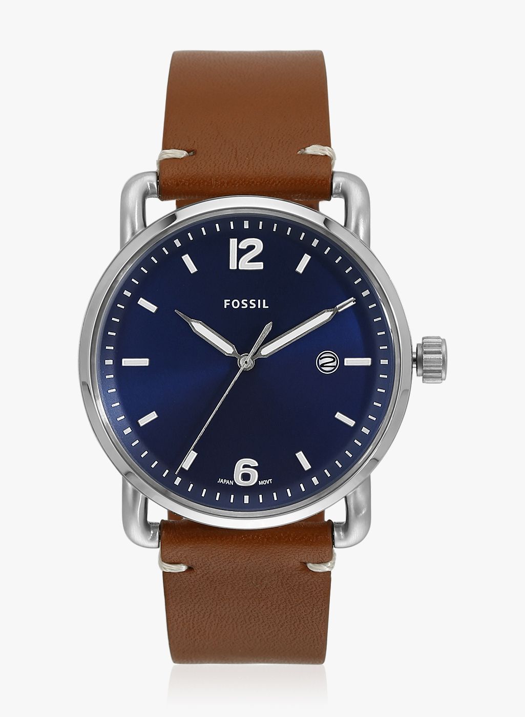Fossil The Commuter FS5325 Tan/Blue Analogue Watch