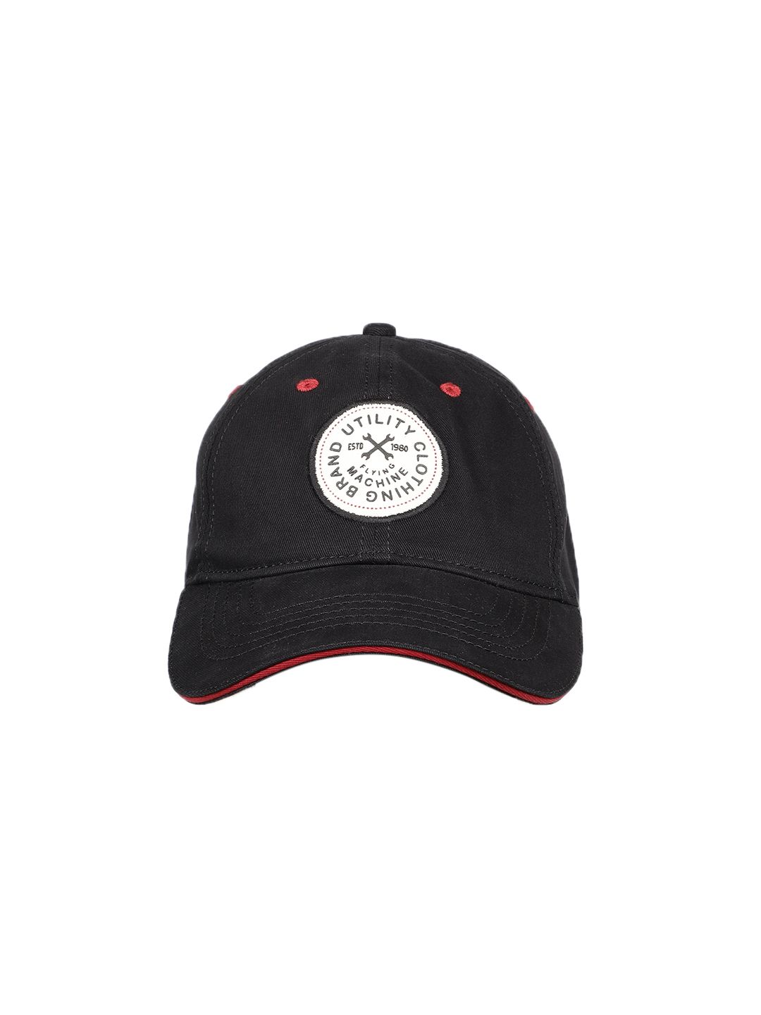 Buy Flying Machine Men Black Solid Baseball Cap - Caps for Men