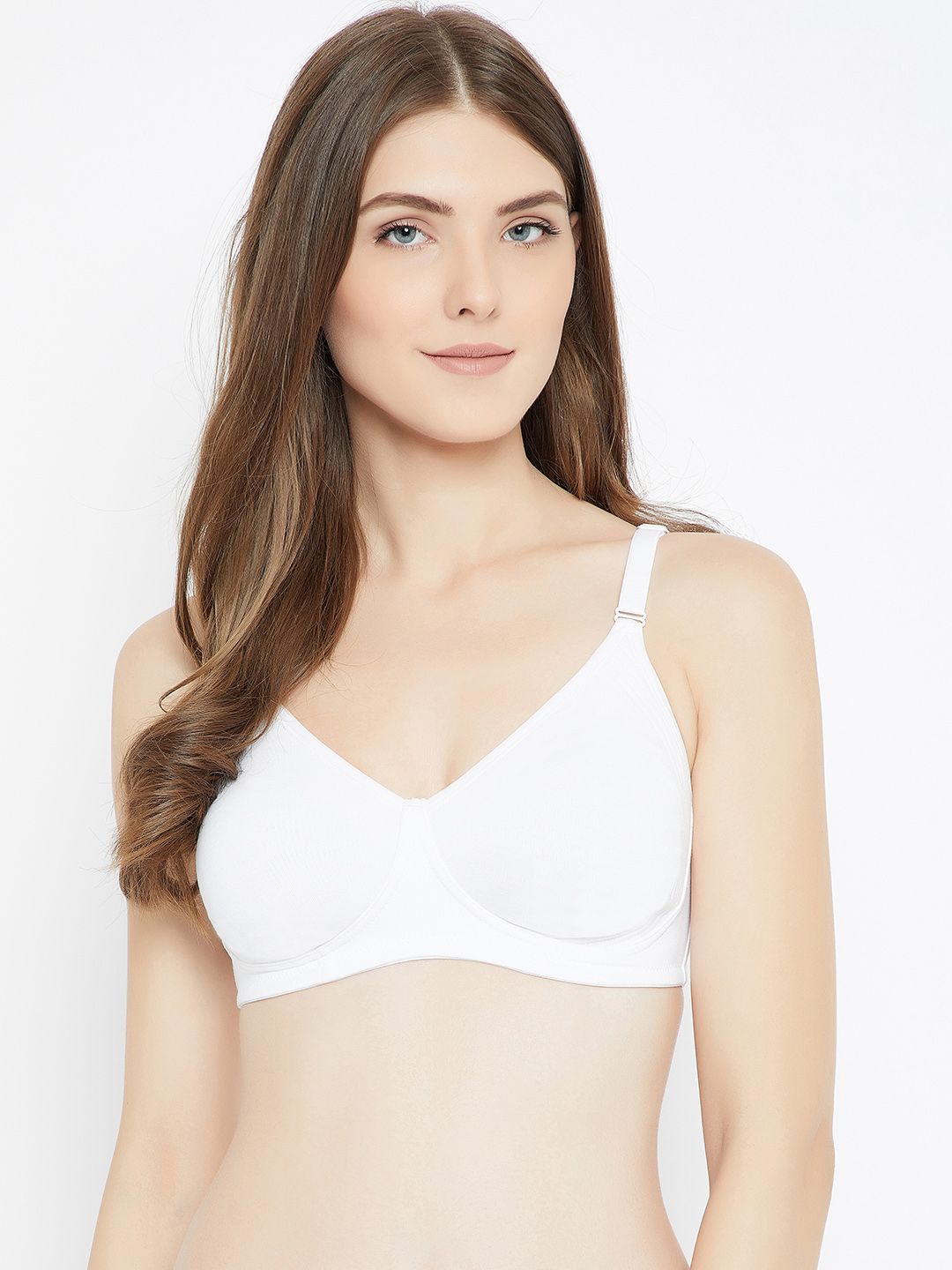 C9 AIRWEAR White Solid Non-Wired Non Padded Everyday Bra C2605_White Price in India