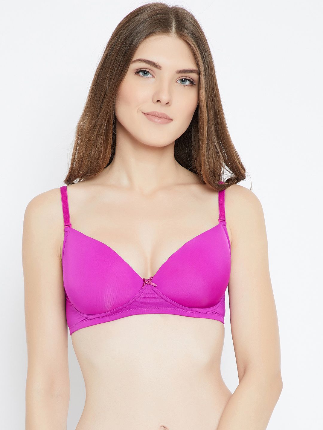 C9 AIRWEAR Fuchsia Solid Non-Wired Non Padded Everyday Bra P2607_BrightFushcia Price in India