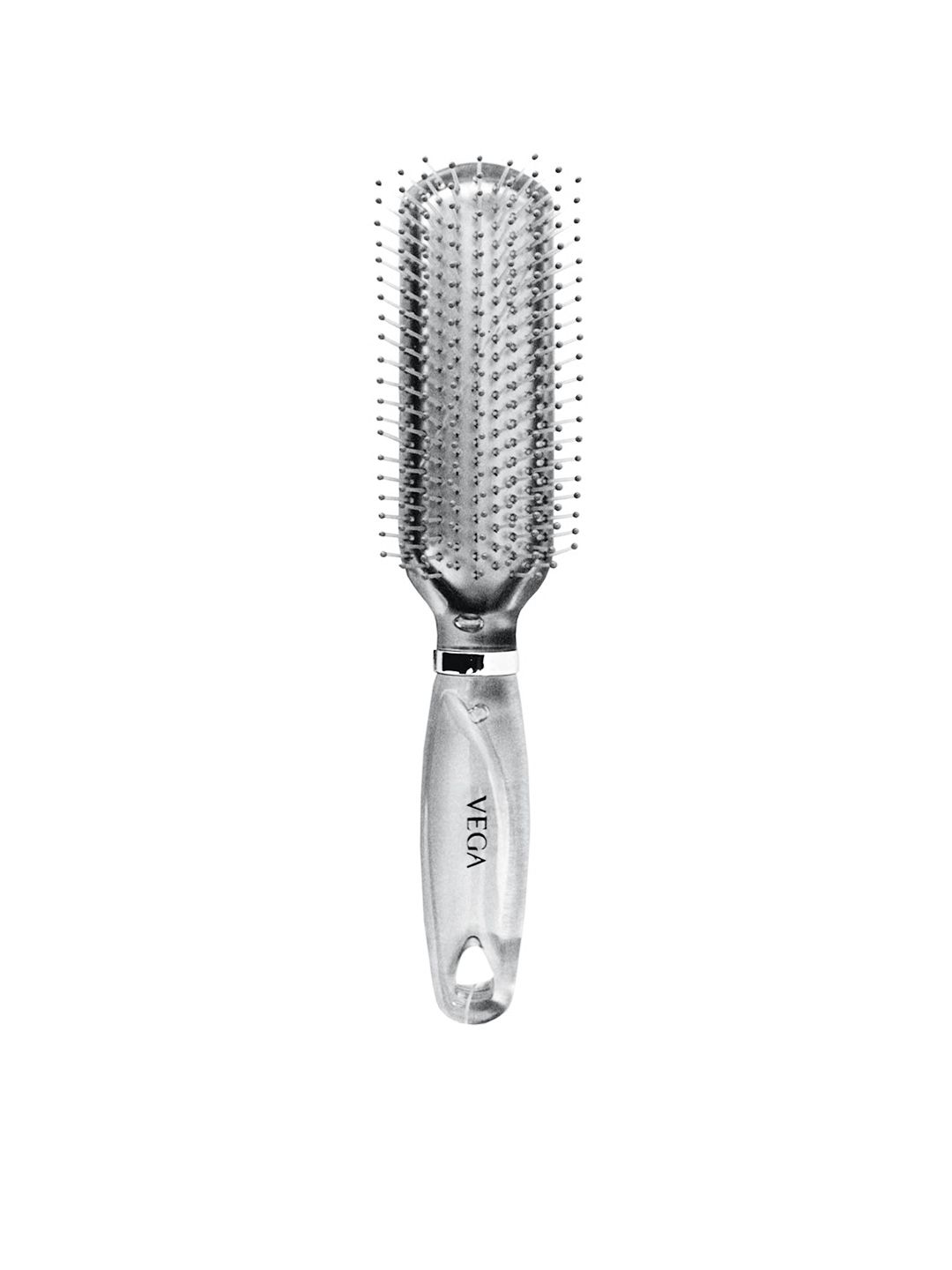 VEGA Unisex Silver-Toned Flat Paddle Hair Brush Price in India