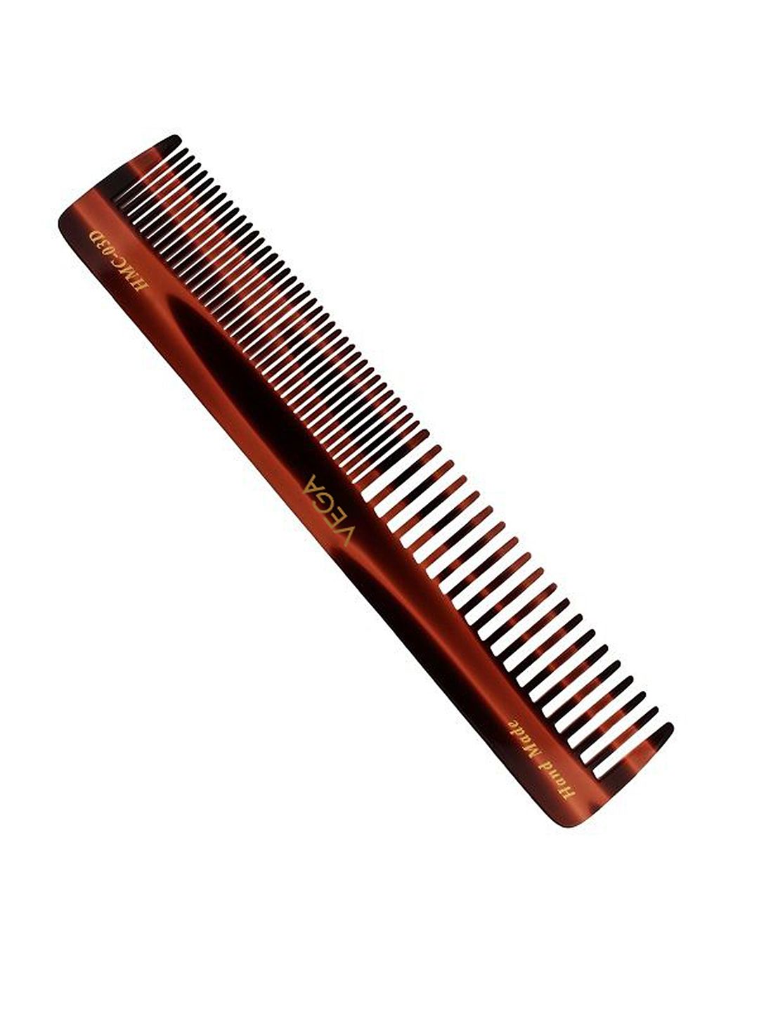 VEGA Unisex Brown Graduated Handmade Dressing Hair Comb