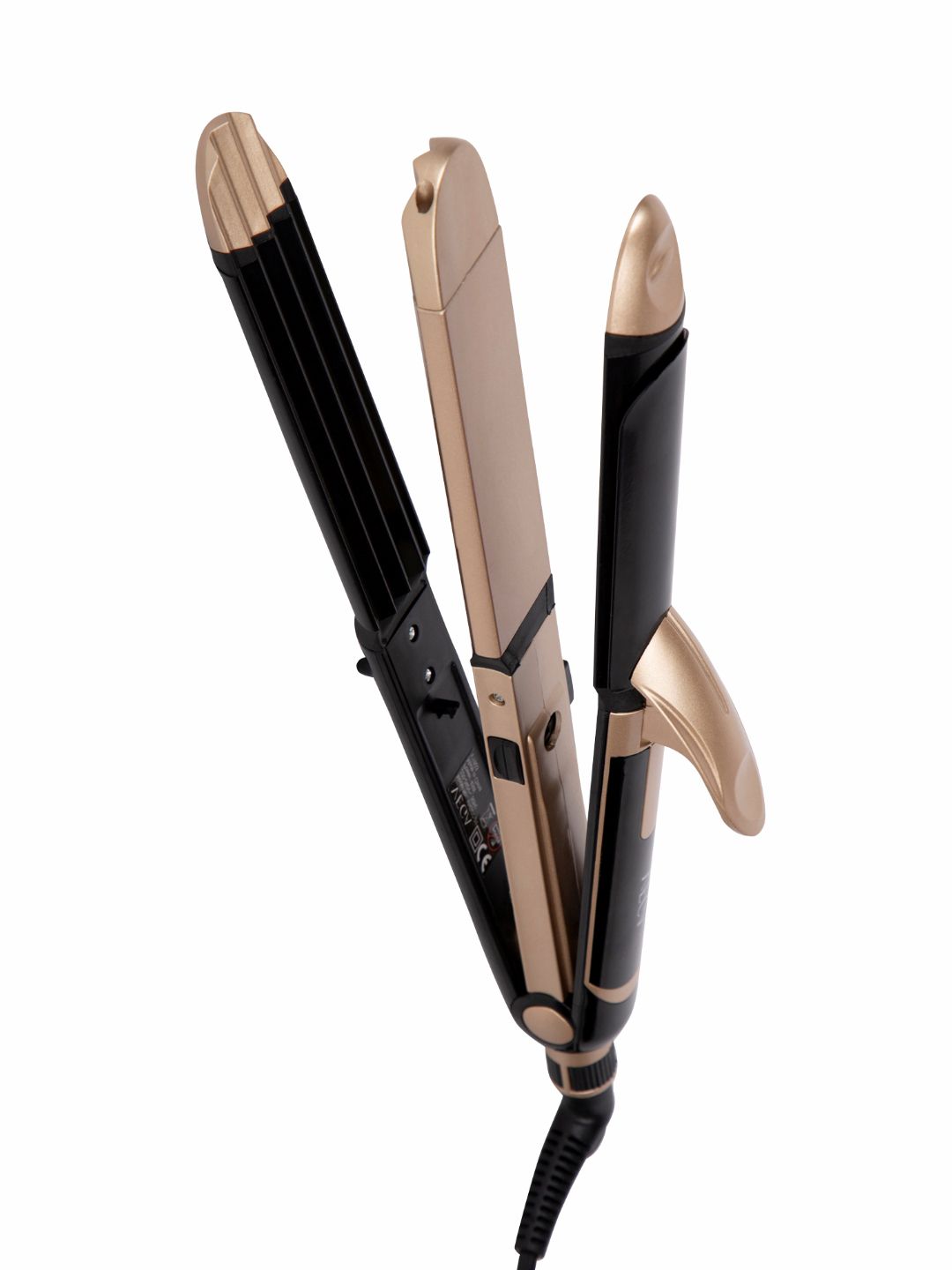 VEGA VHSCC-01 3-in-1 Hair Styler - Black & Gold-Toned Price in India