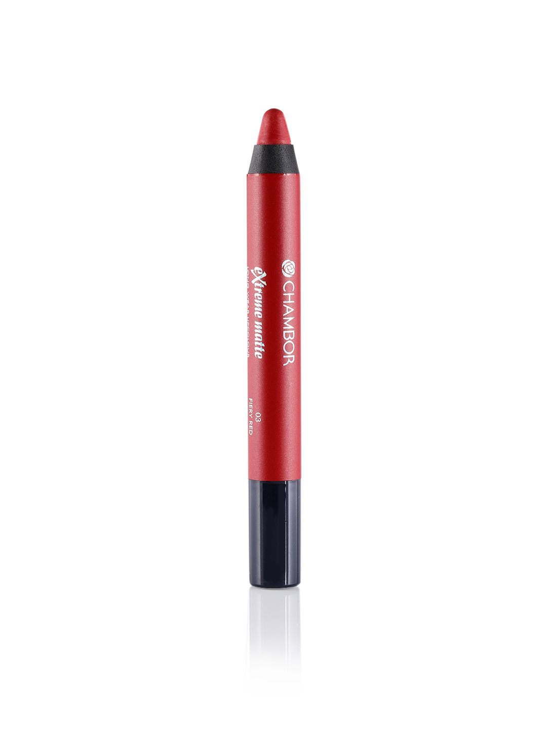 Chambor Fiery Red 03 Extreme Matte Long Wear Lip Colour Price in India