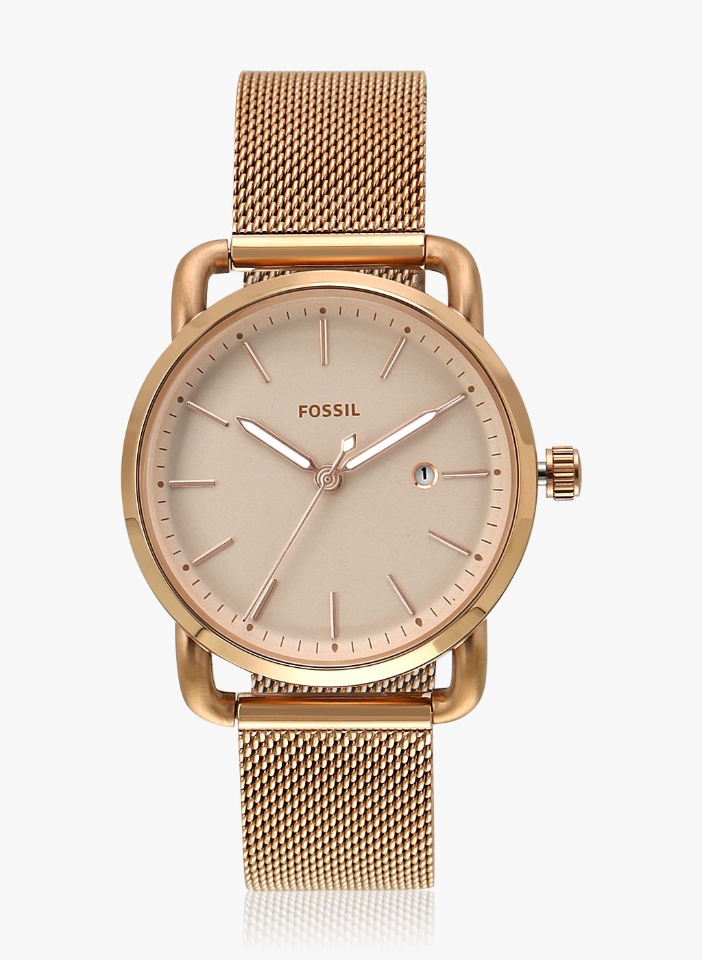 fossil digital watch rose gold