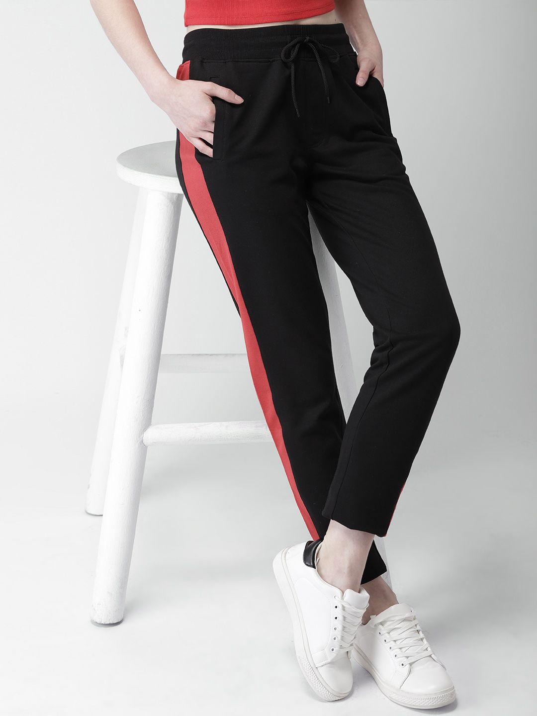 Harvard Women Black Track Pants Price in India