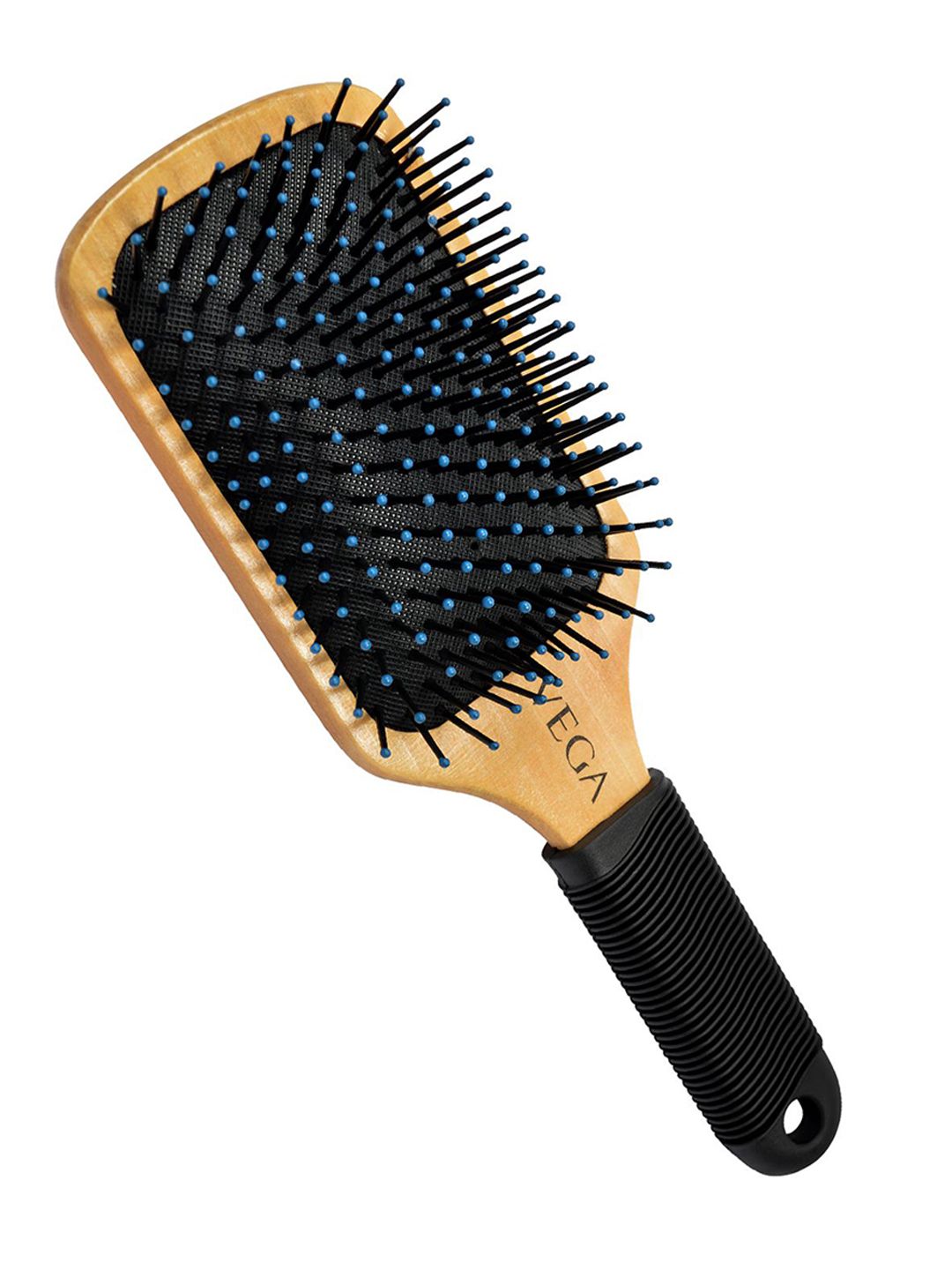 VEGA E1-PB Wooden Paddle Hair Brush - Black & Beige Price in India