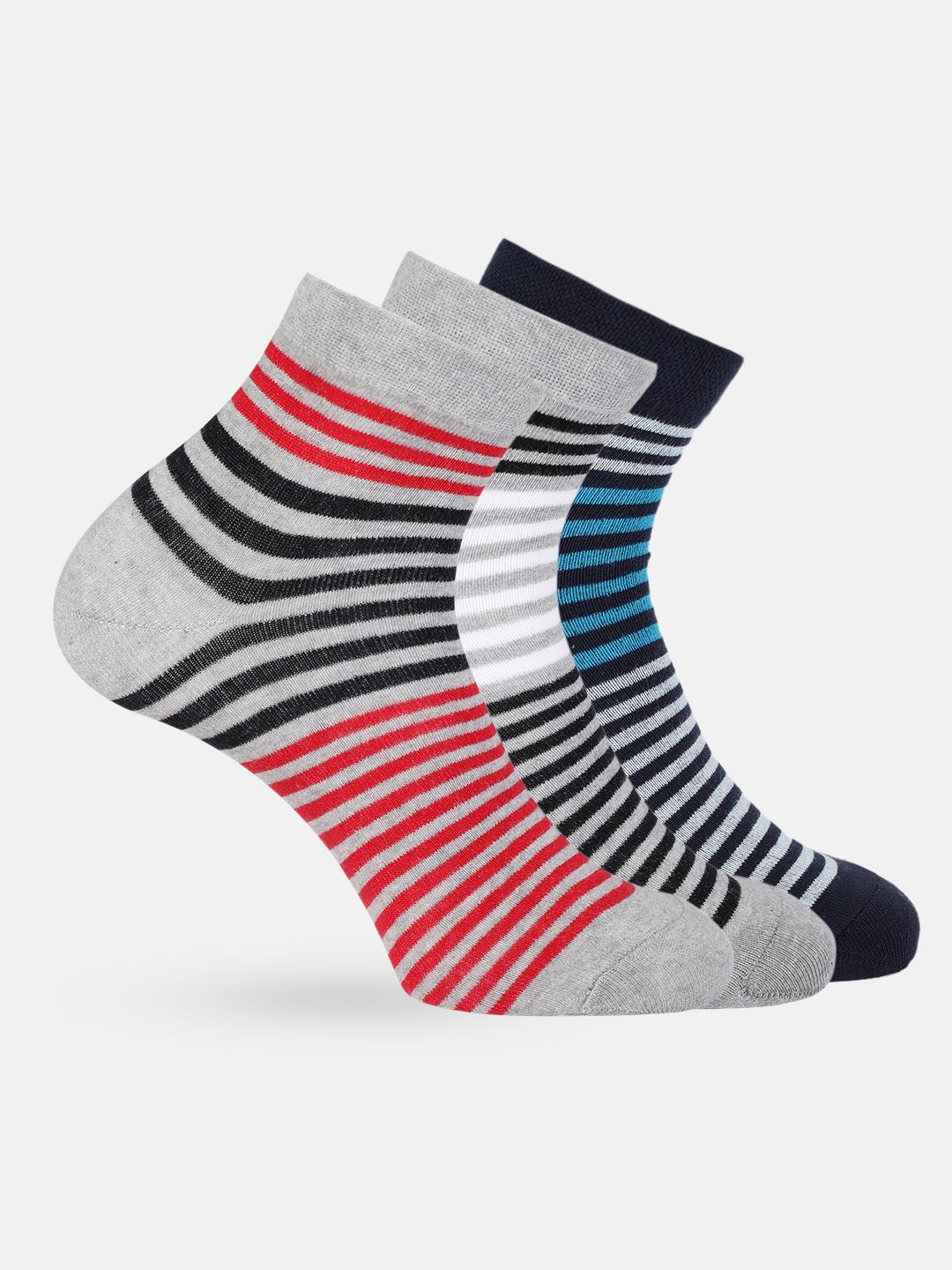 Mast & Harbour Men Set of 3 Striped Socks