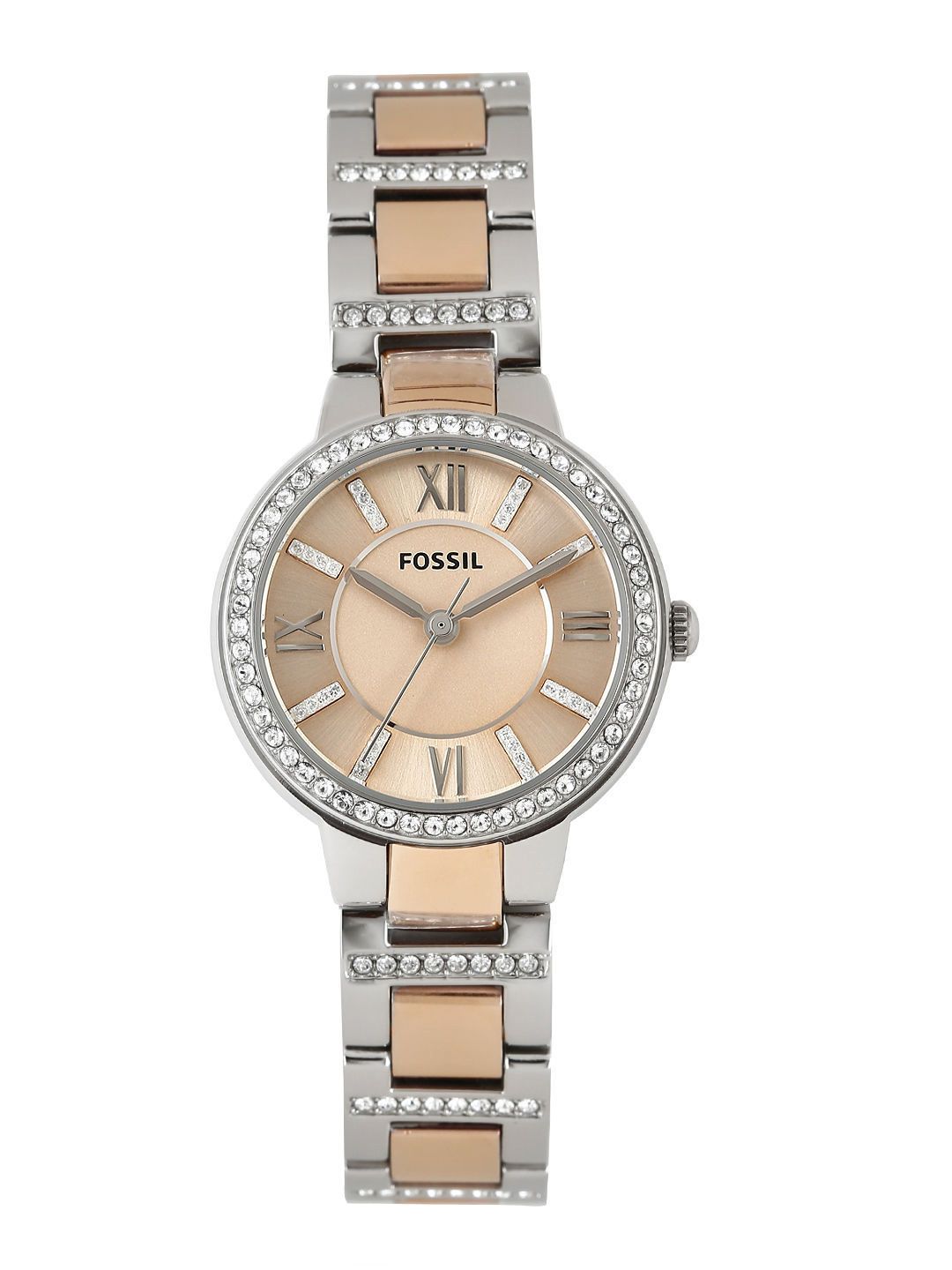 Fossil Women Rose Gold-Toned Dial Watch ES3405 Price in India