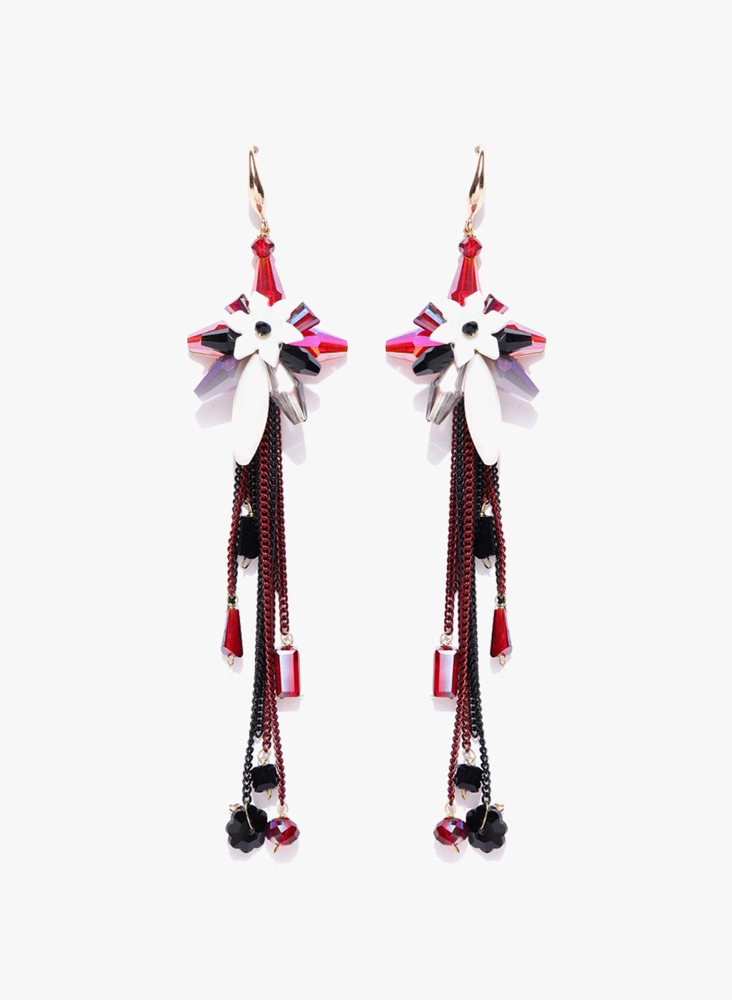 Jewels Galaxy Multicoloured Brass Danglers and Drop