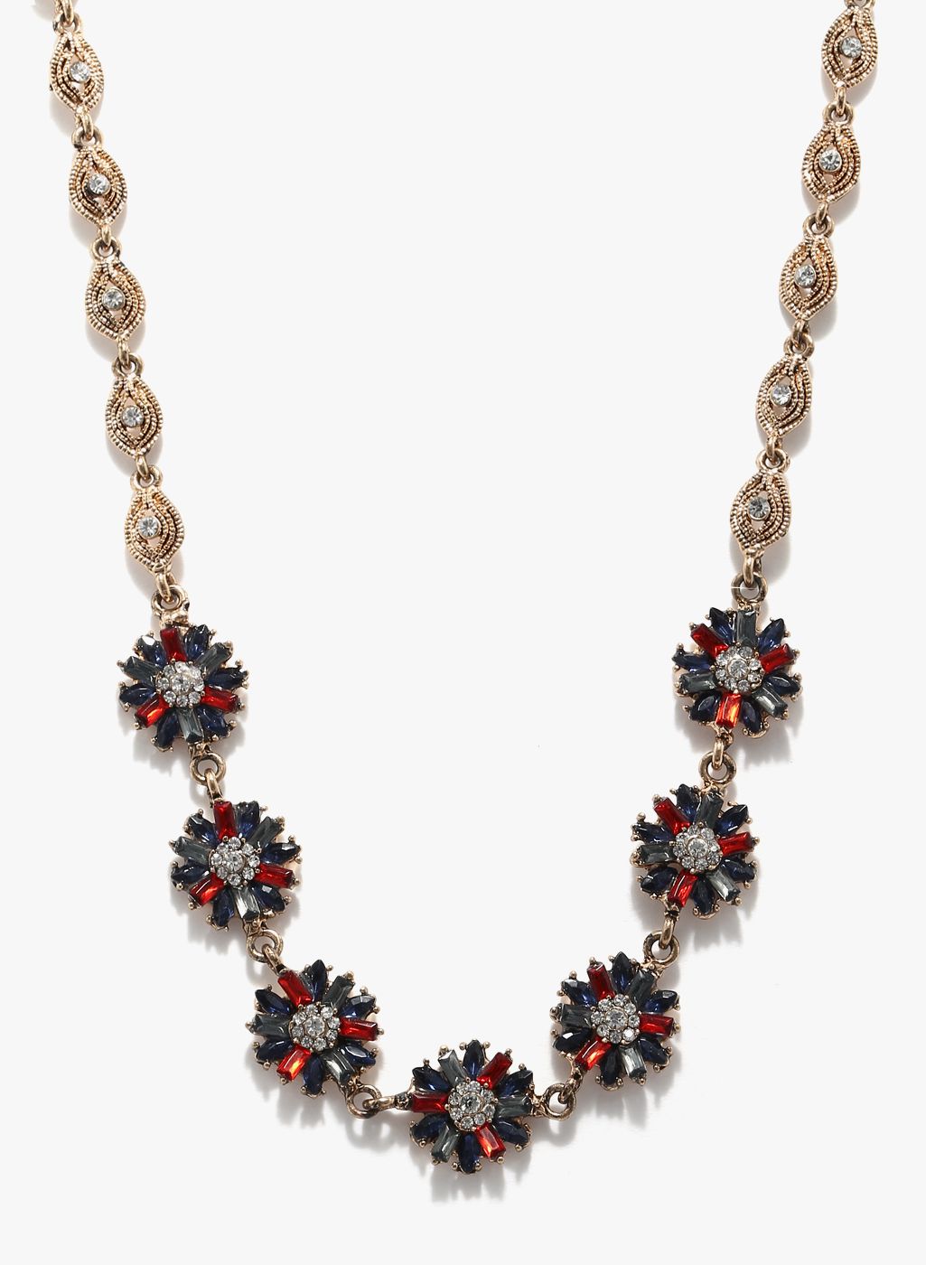 ToniQ Multicoloured Chloe Floral Statement Encklace