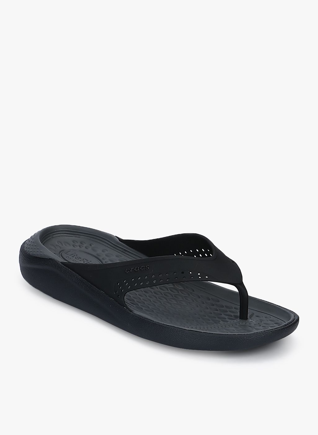 Crocs Unisex Black Solid Thong Flip-Flops