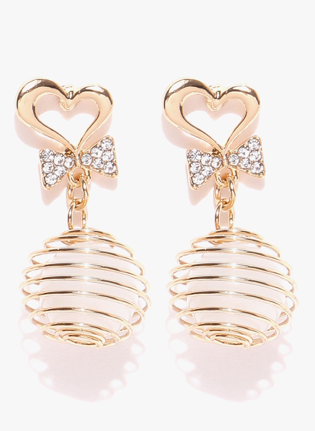 Jewels Galaxy Rose Goldenen Brass Danglers and Drop