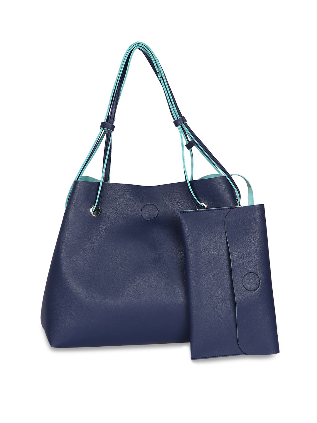 OsaiZ Blue Solid Tote Bag Price in India