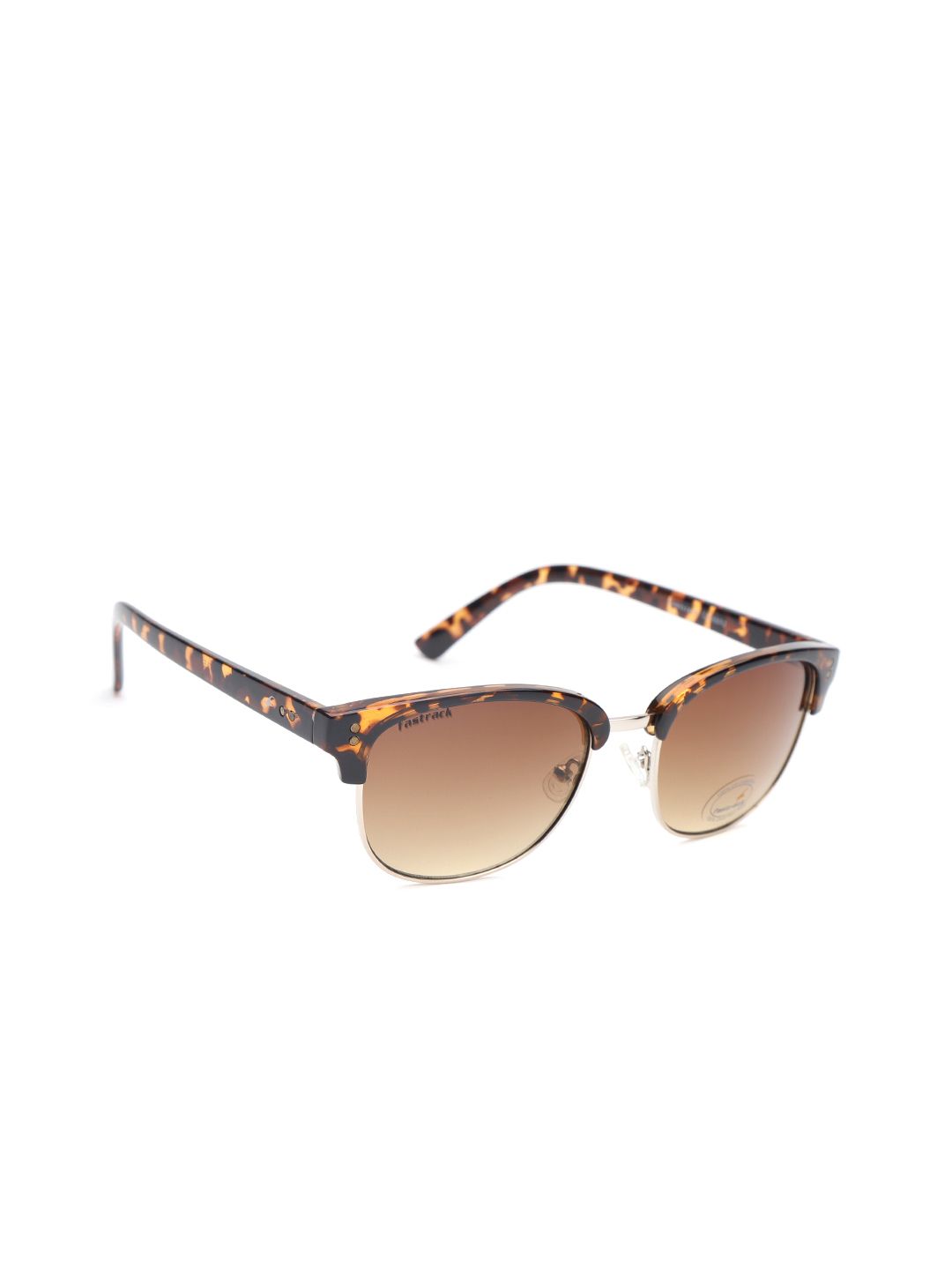 Fastrack Men UV Protected Browline Sunglasses NBC088BR2