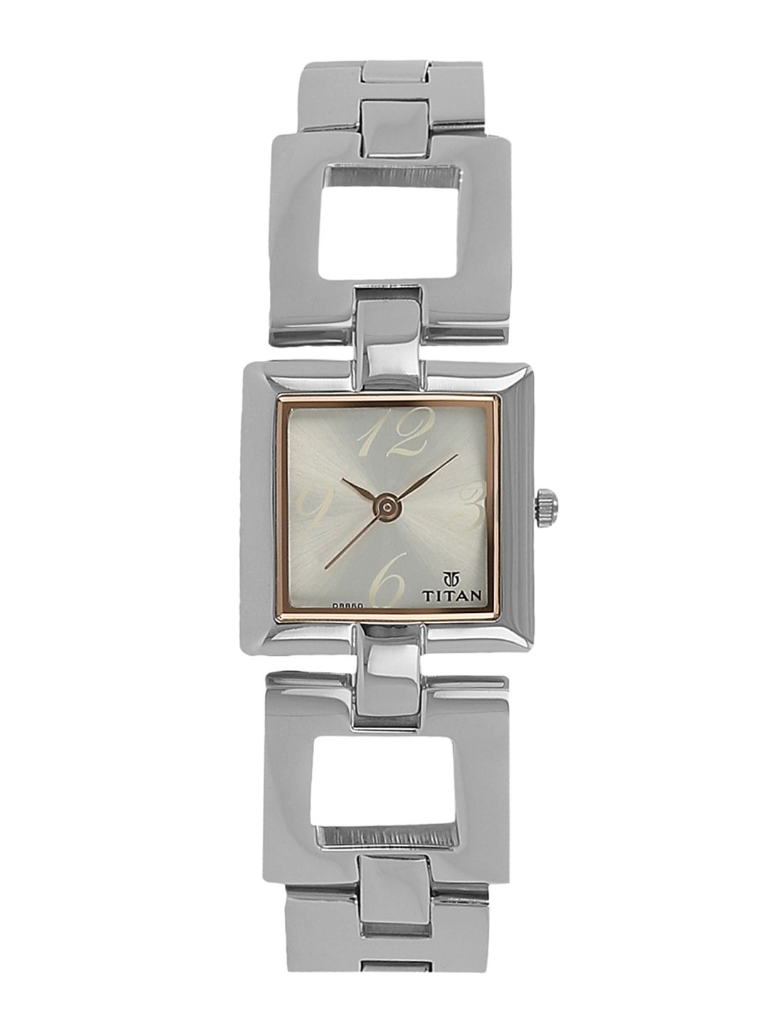 Titan Women Silver-Toned Analogue Watch NK2484SM01 Price in India