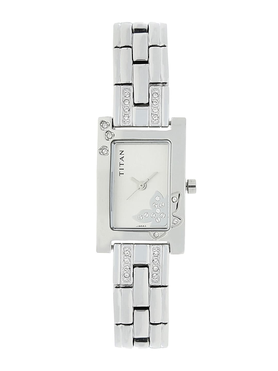 Titan Women Silver-Toned Analogue Watch NK9716SM01 Price in India