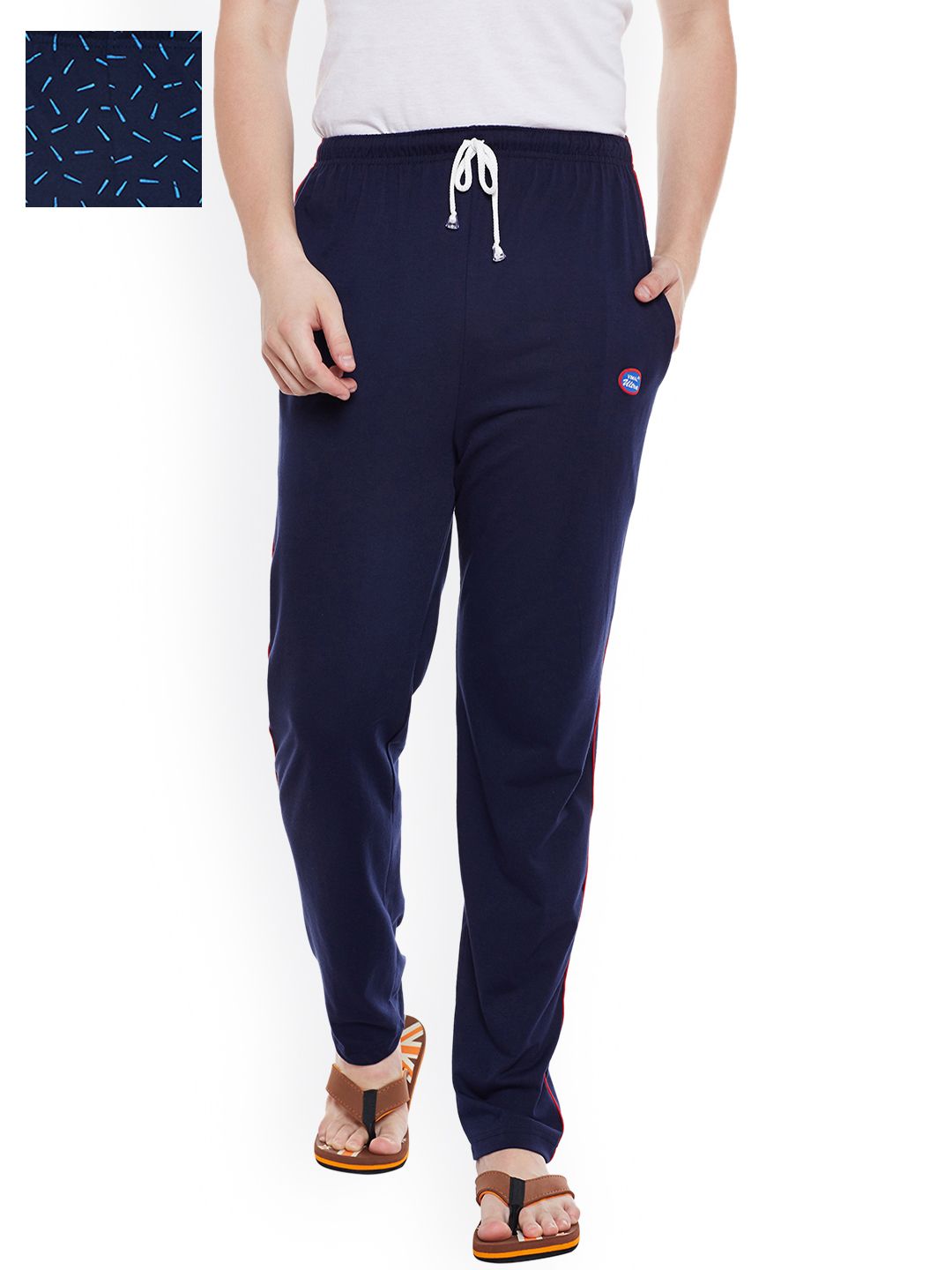 MACK JONNEY Men Pack of 2 Lounge Pants D1PR3N_D1N_02 deal from myntra